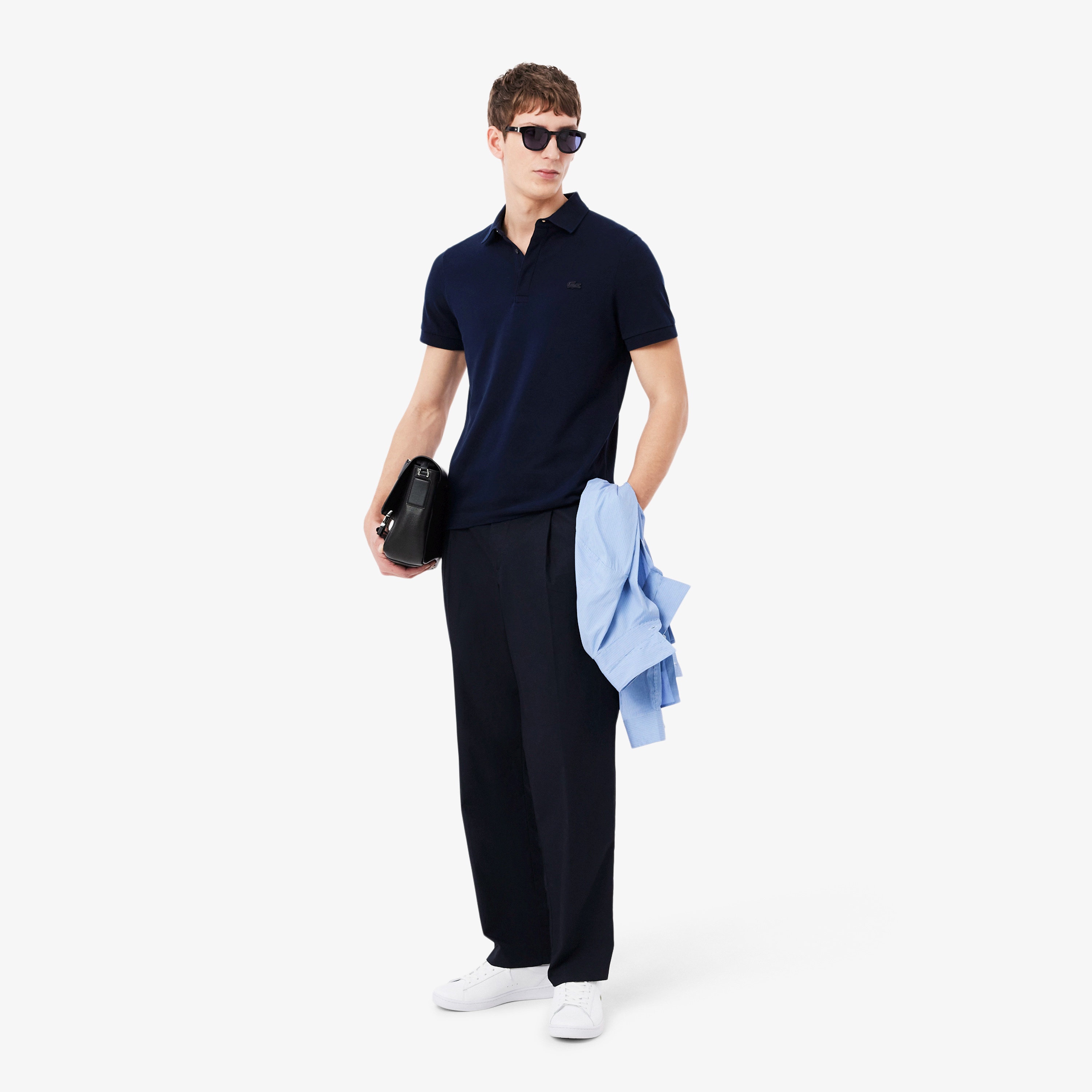 レギュラーフィット ストレッチ パリポロシャツ (半袖)