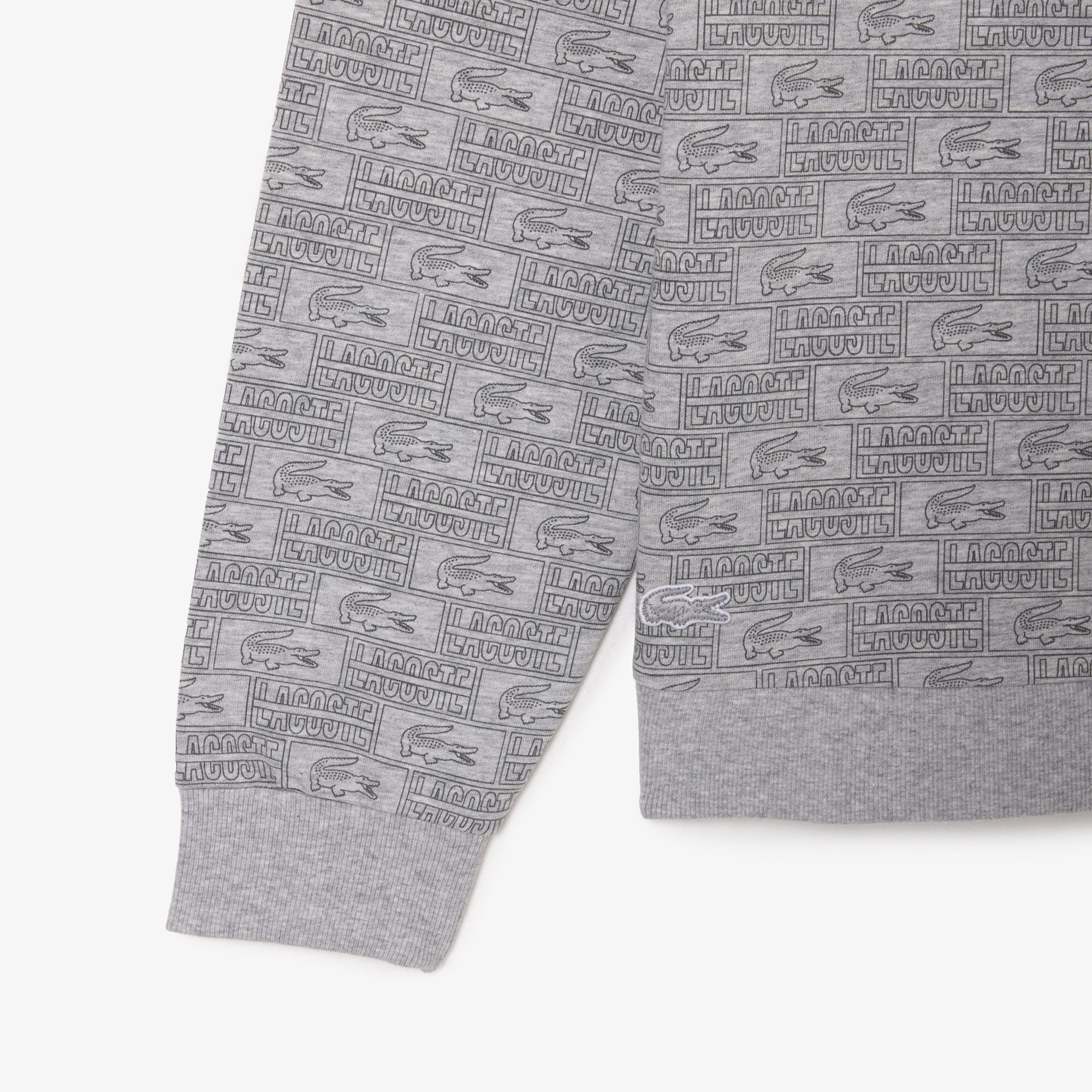 ワニロゴ＆ボックスロゴ総柄ルームスウェット