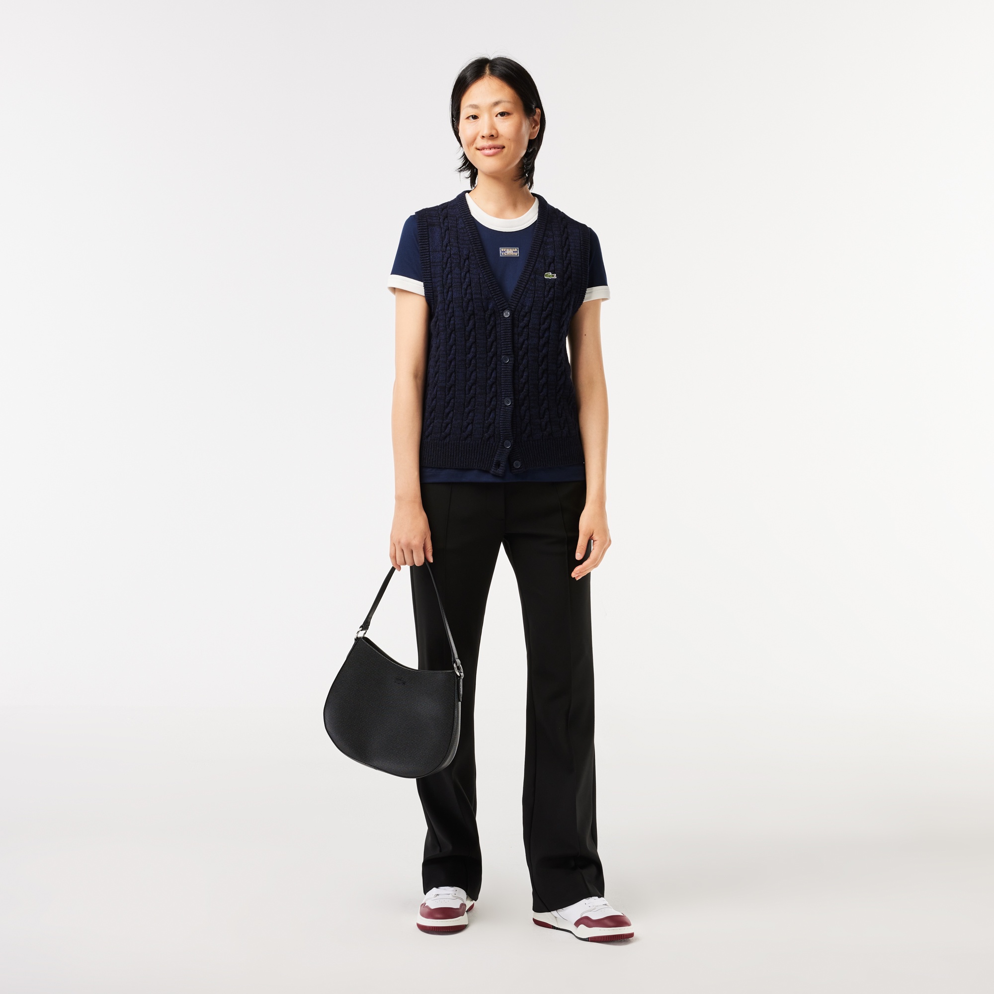 ラコステテニストリムTシャツ