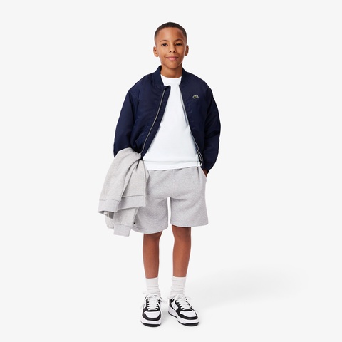 JUNIORベーシックワニロゴパッチTシャツ