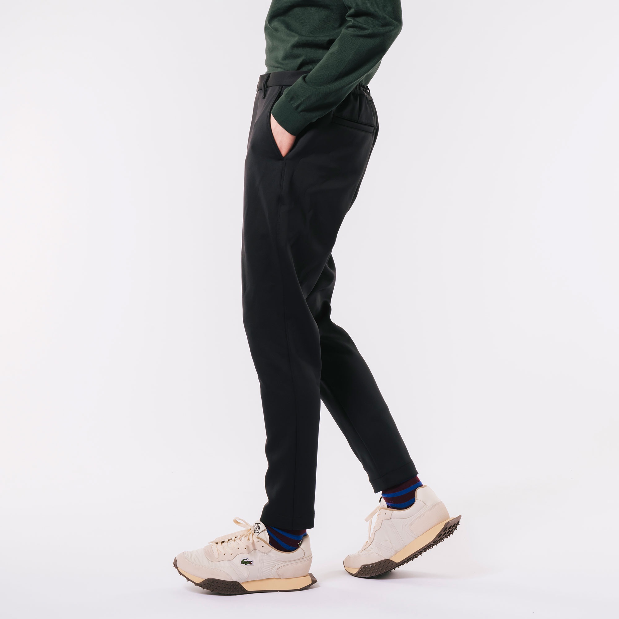 テーパードジャージトラウザー