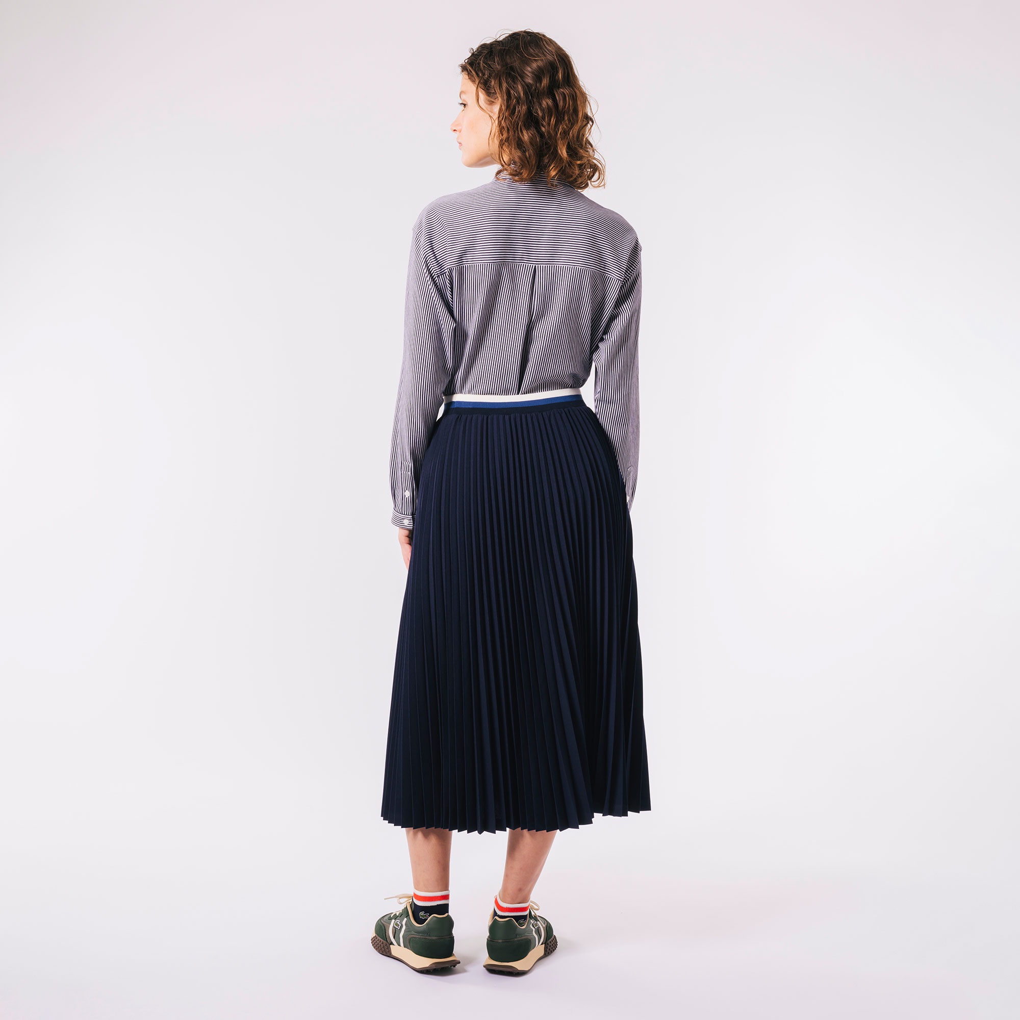 ウエストボーダープリーツスカート