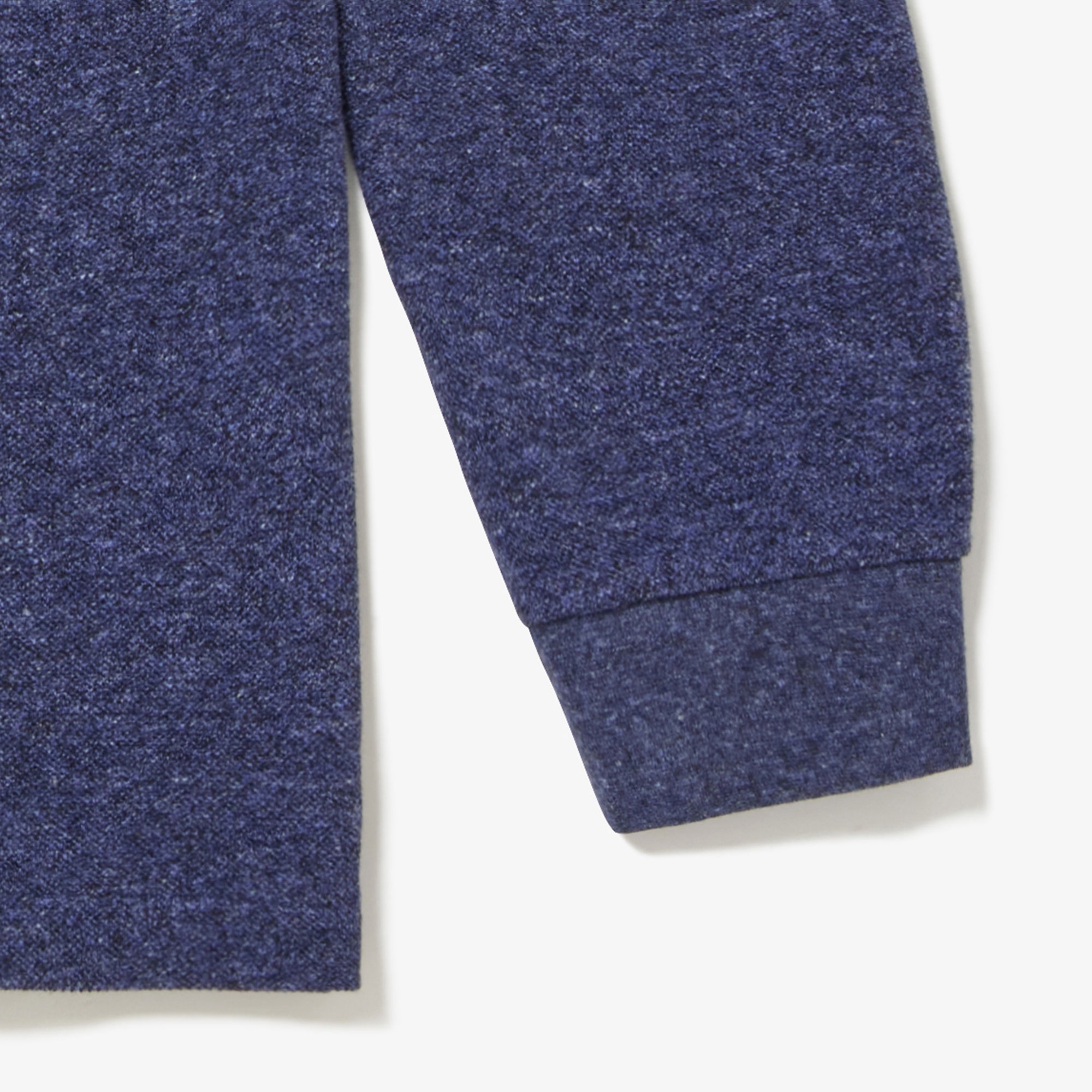 長袖 リブ カラ-ポロシャツ L1313 （杢・長袖)