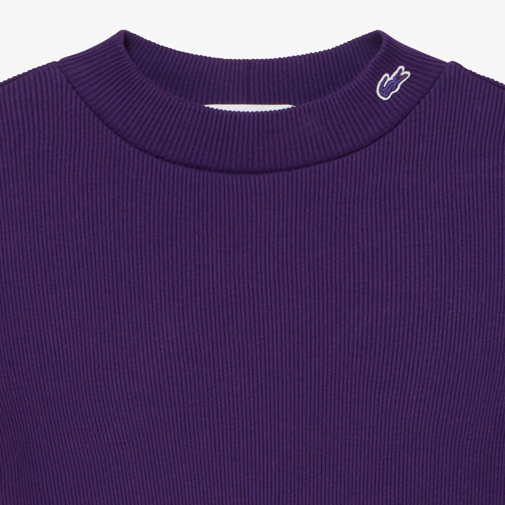 モックネックロングスリーブTシャツ