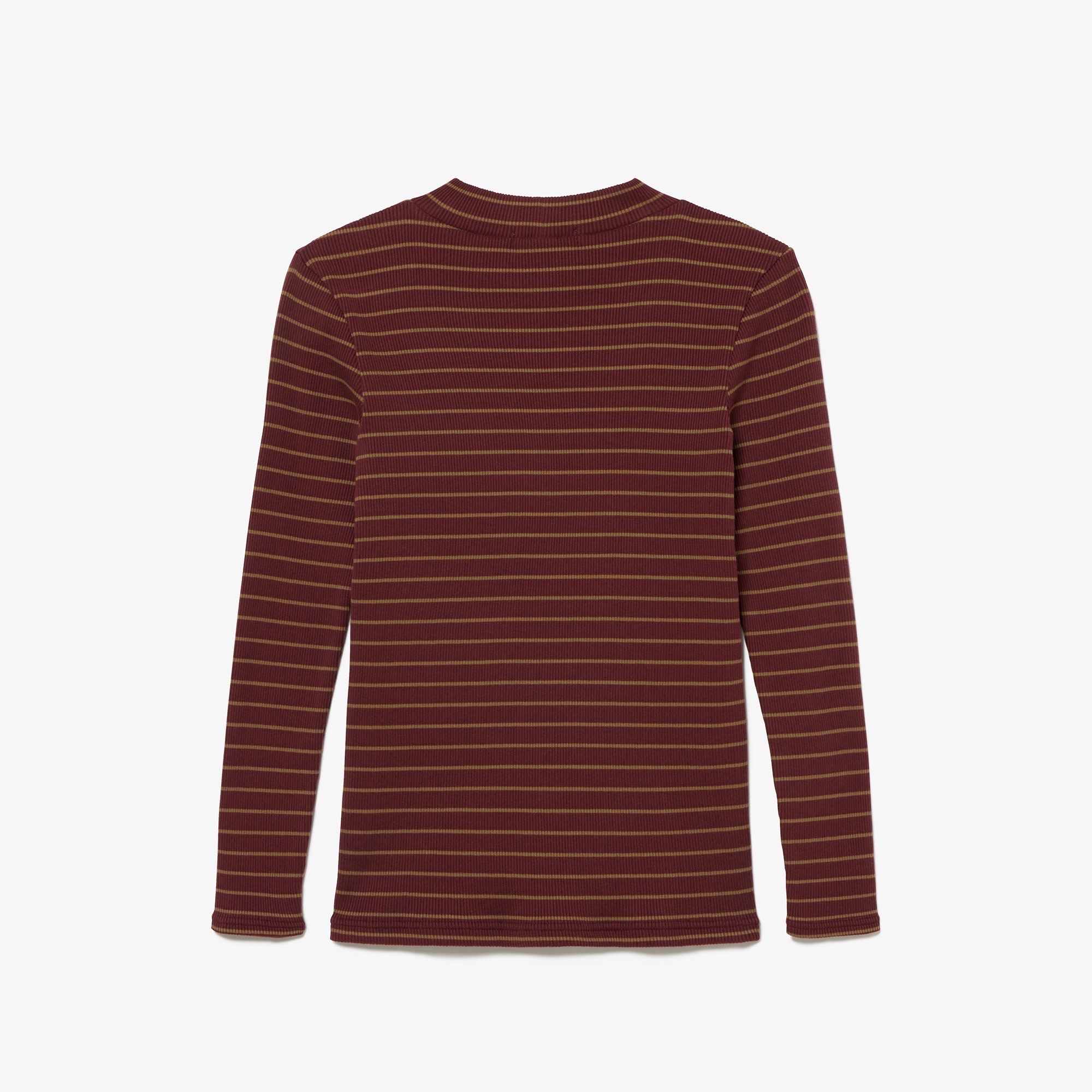 モックネックロングスリーブTシャツ