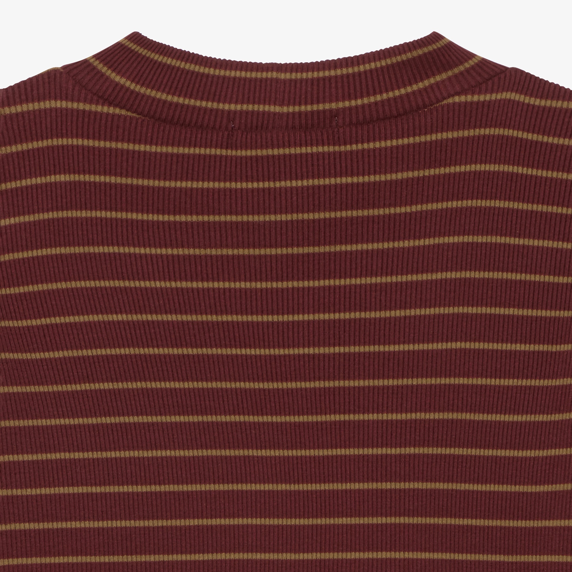 モックネックロングスリーブTシャツ