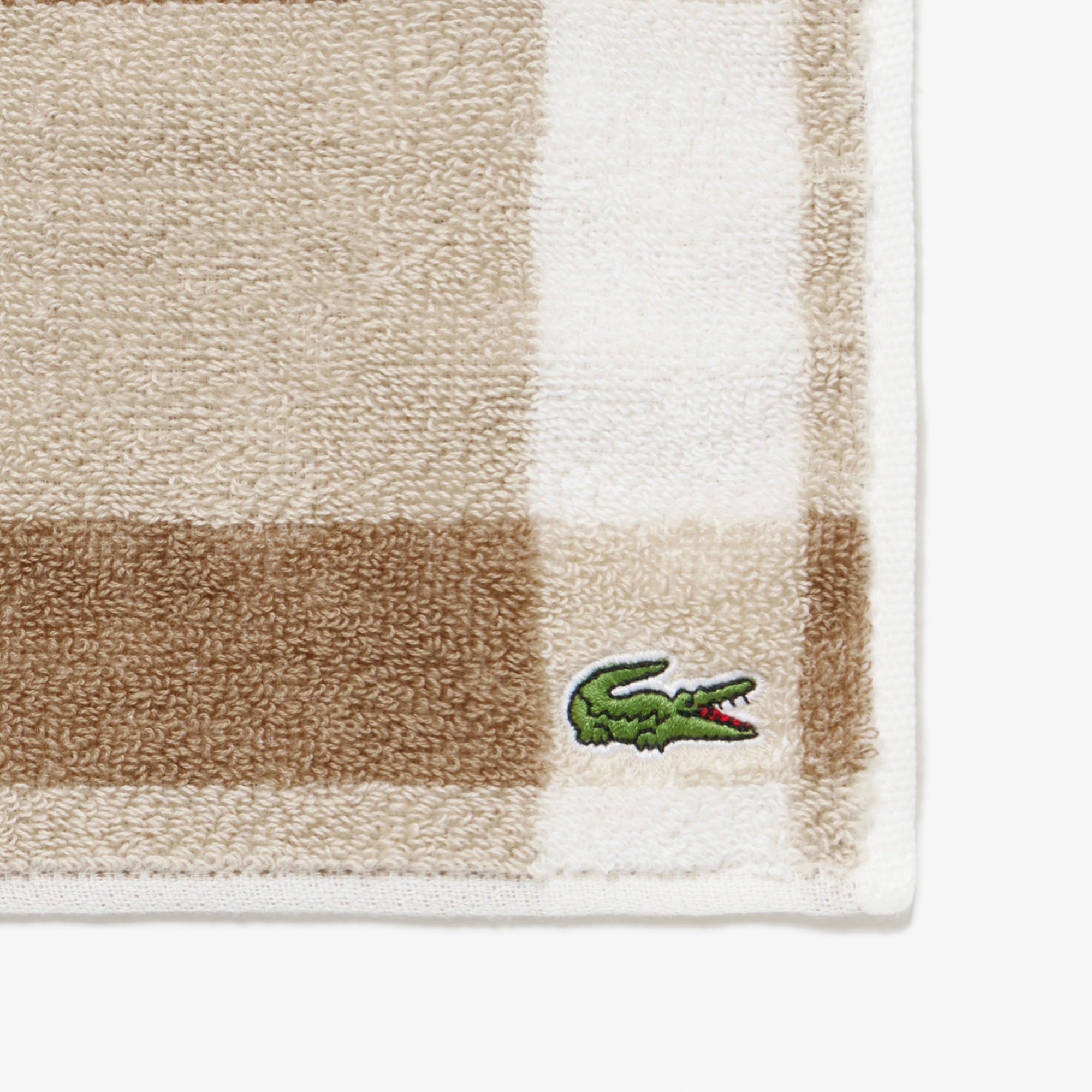 チェック&ボーダータオルハンカチ