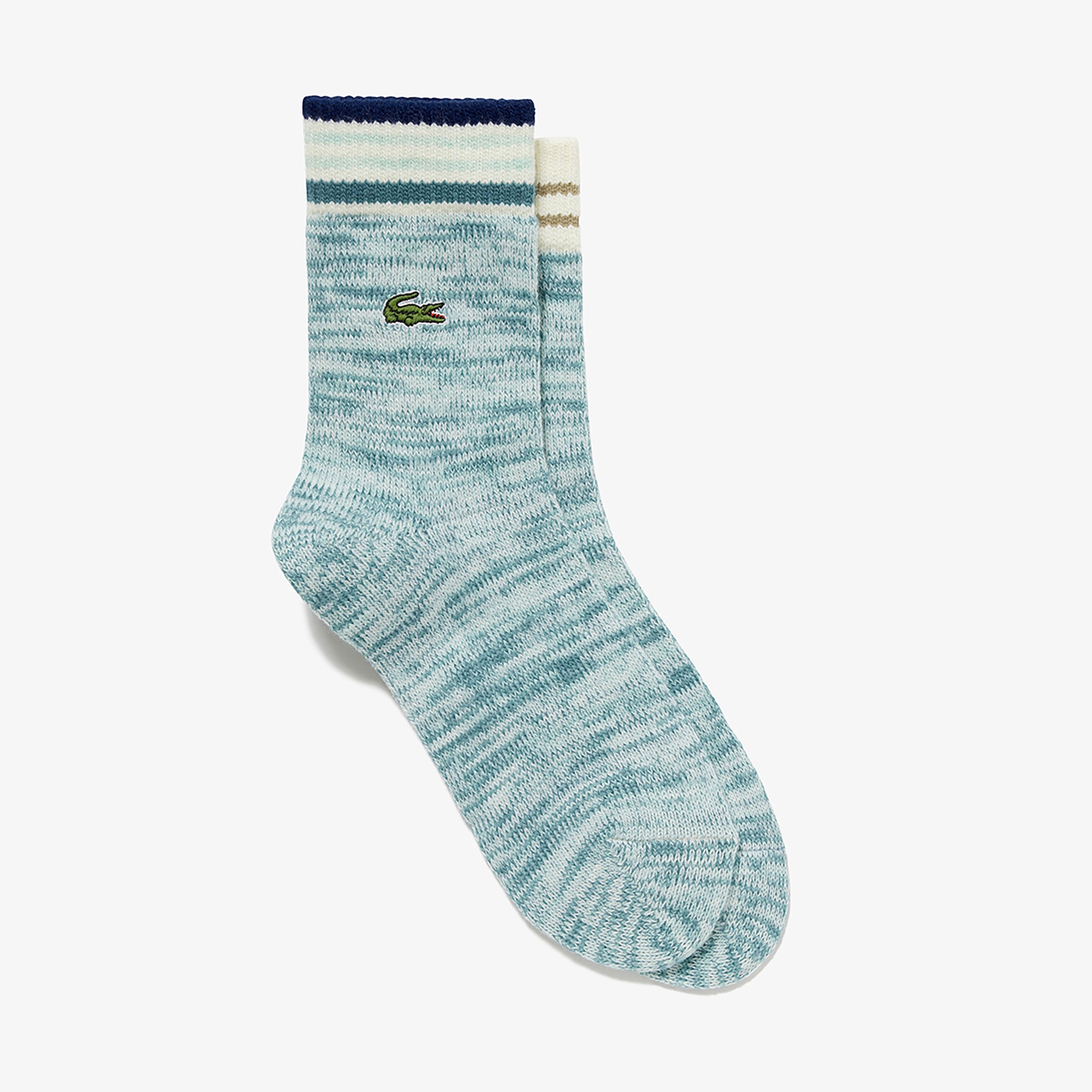 ウールブレンドメランジニットショートソックス