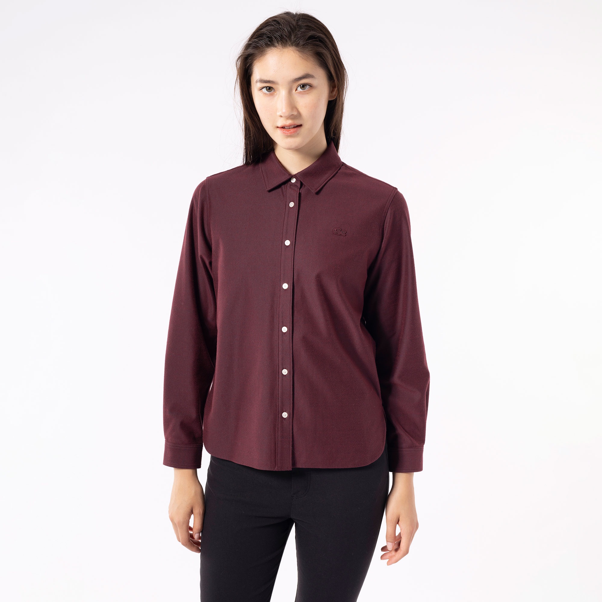 インディゴライクニットシャツ