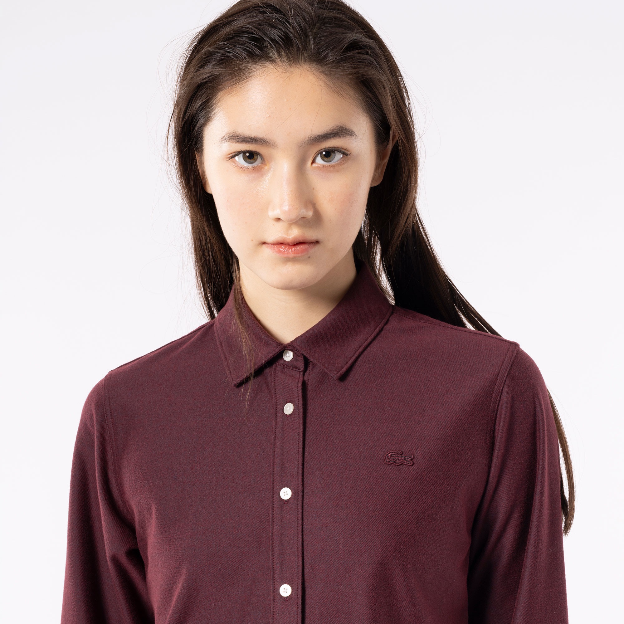 インディゴライクニットシャツ