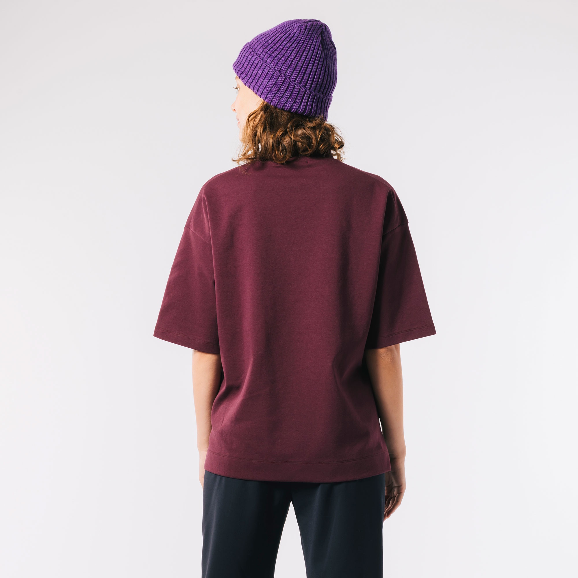 モックネックミラノリブニットTシャツ