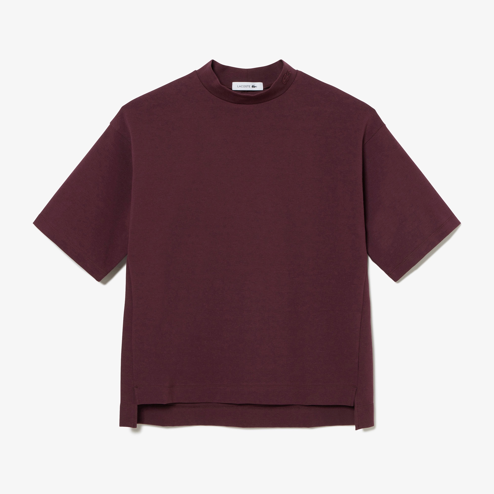 モックネックミラノリブニットTシャツ