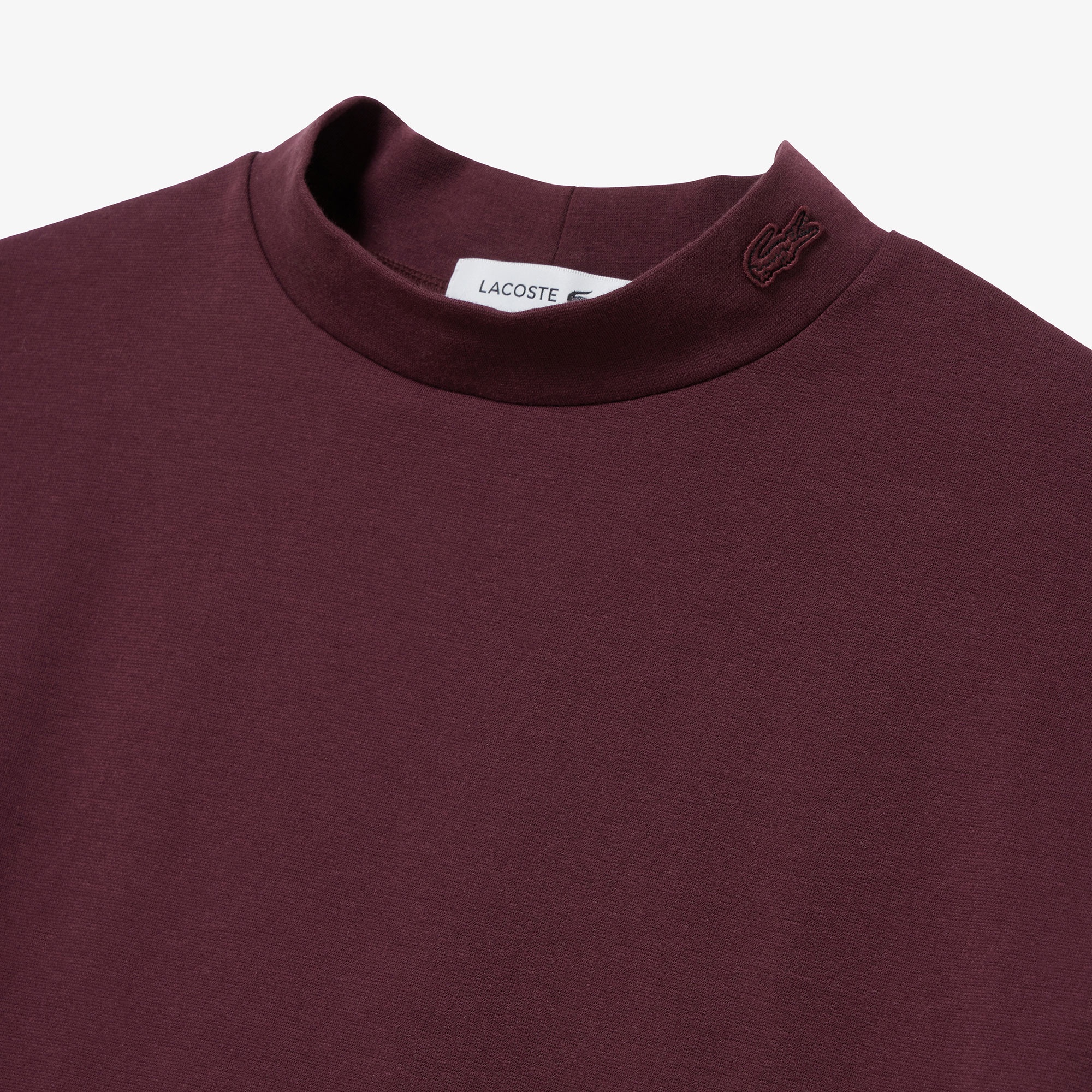 モックネックミラノリブニットTシャツ