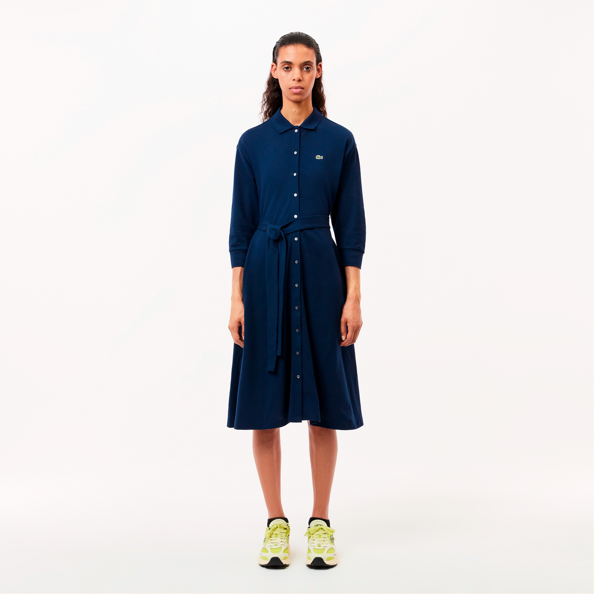 LACOSTE フード付きスウェットドレス セール】 ワイドフードスウェットドレス （ロング・マキシ丈