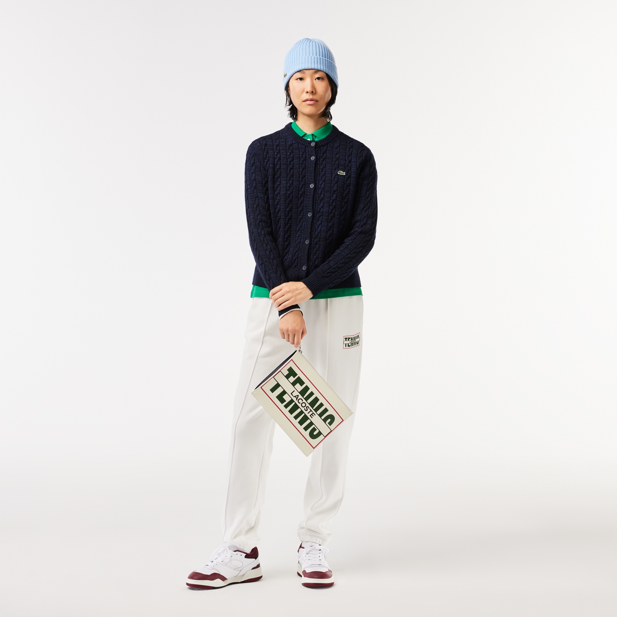 ANNAシーズナル テニスプリントクラッチバッグ