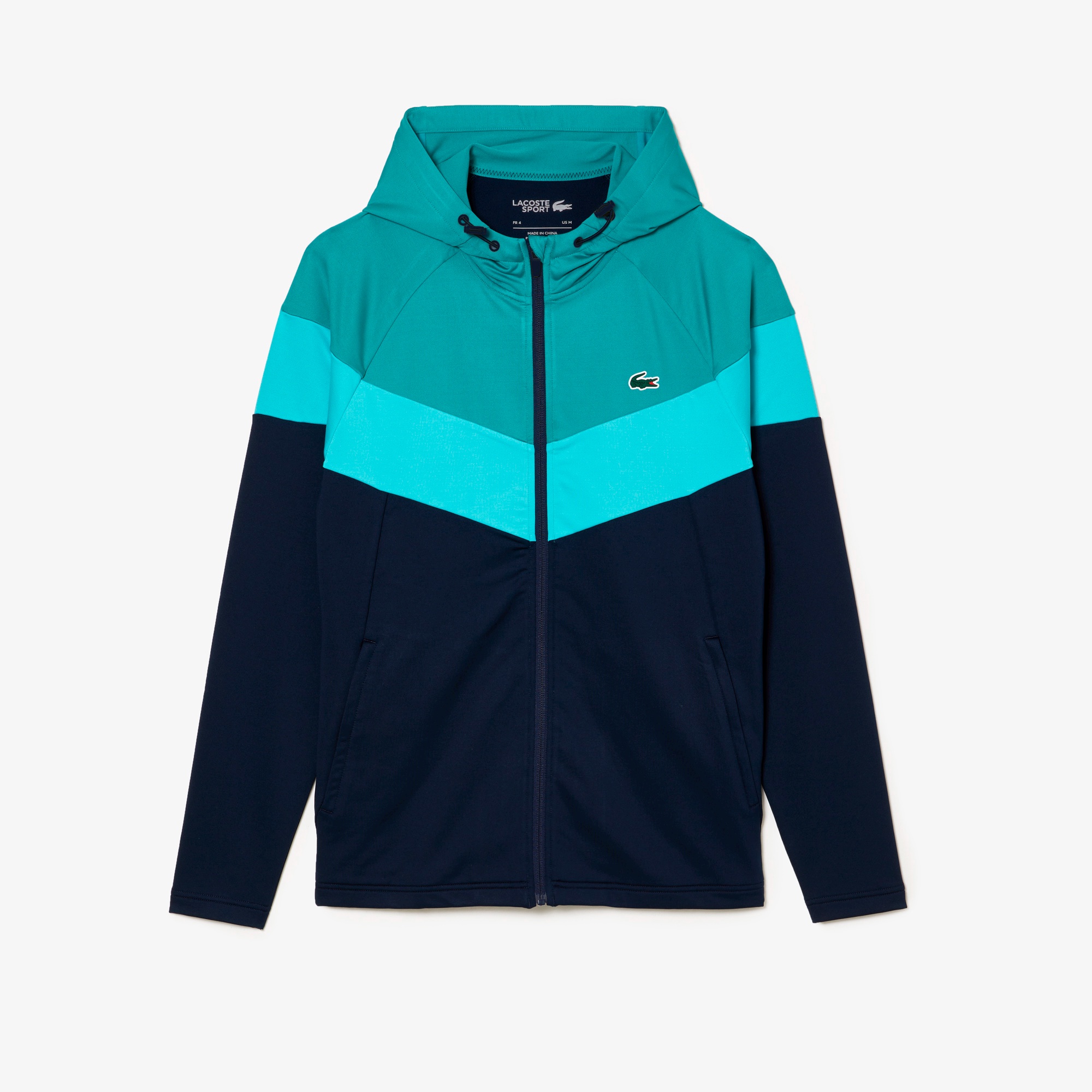 フロントV字切り替えジャージジャケット