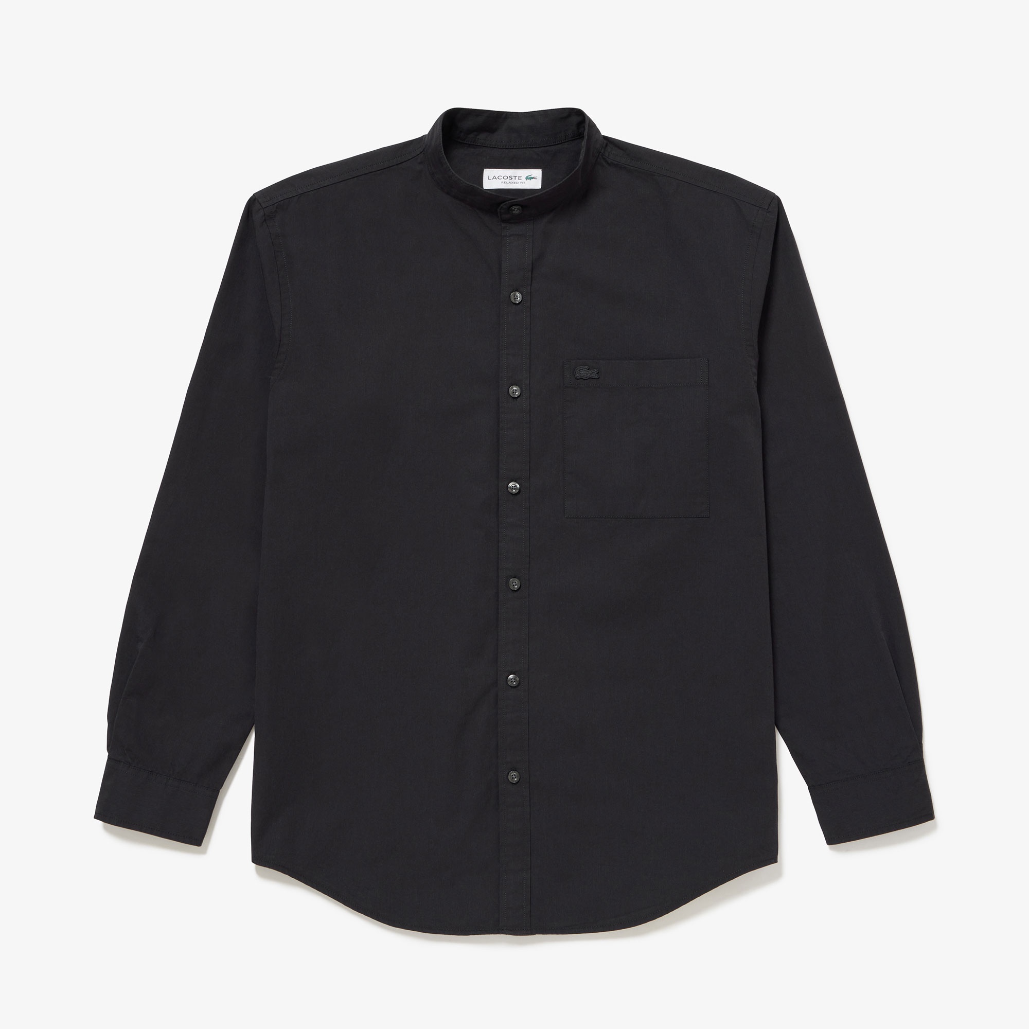 スタンドカラーシャツ