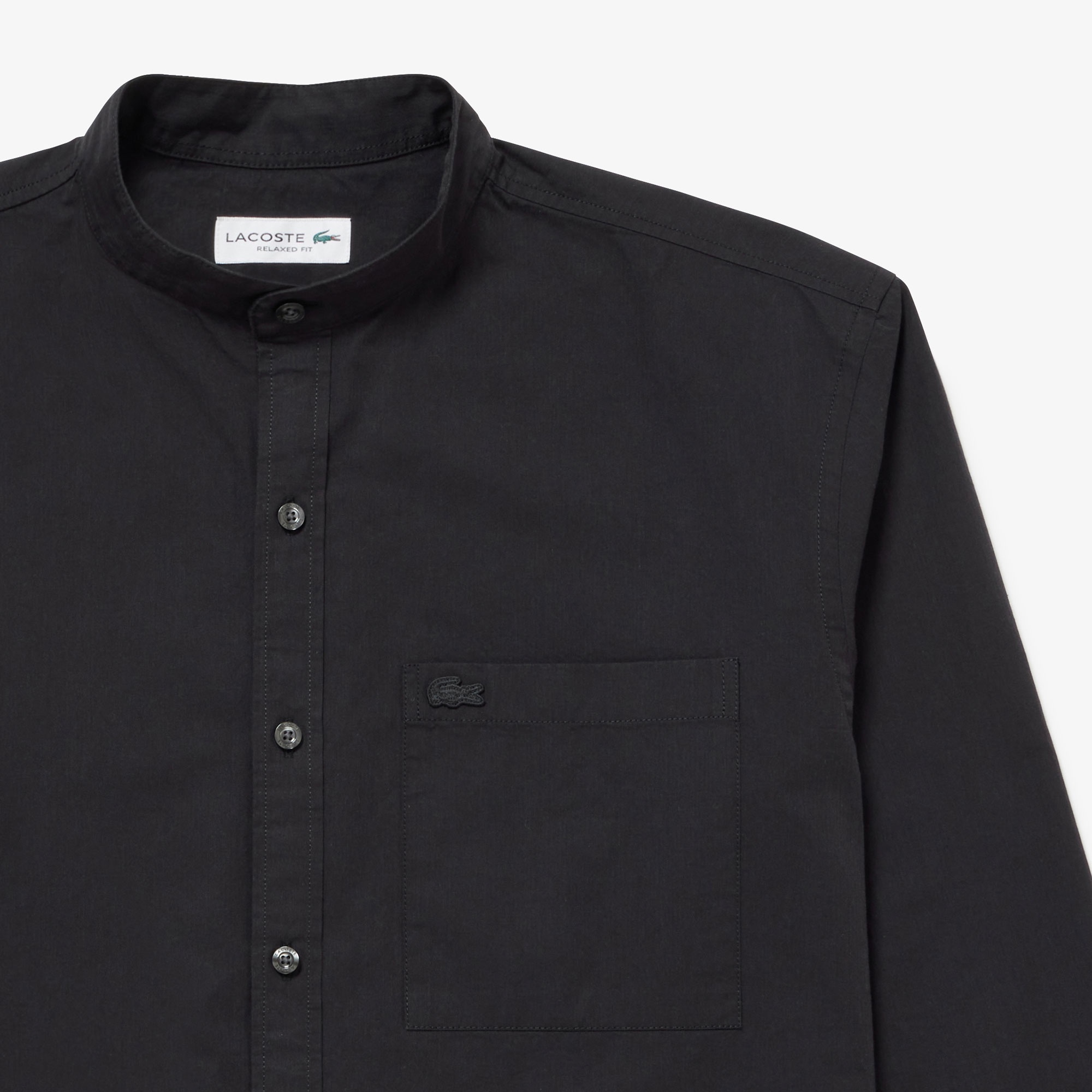 スタンドカラーシャツ