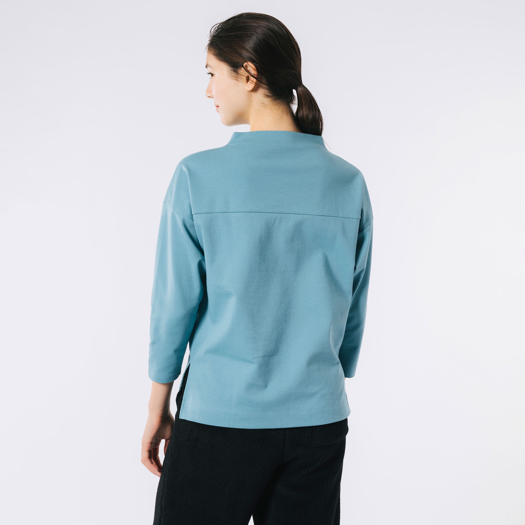 ボトルネックミラノリブプルオーバー