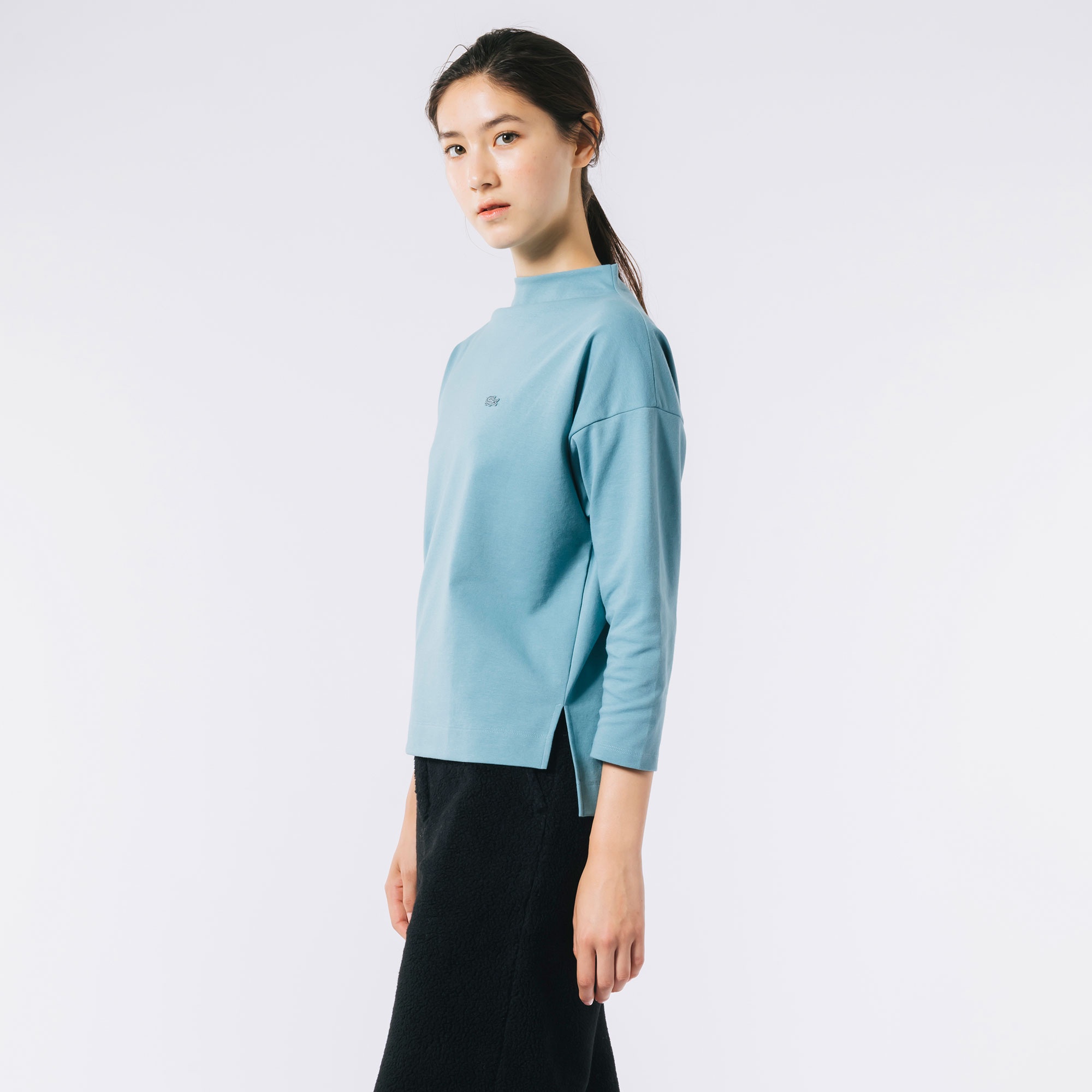 ボトルネックミラノリブプルオーバー