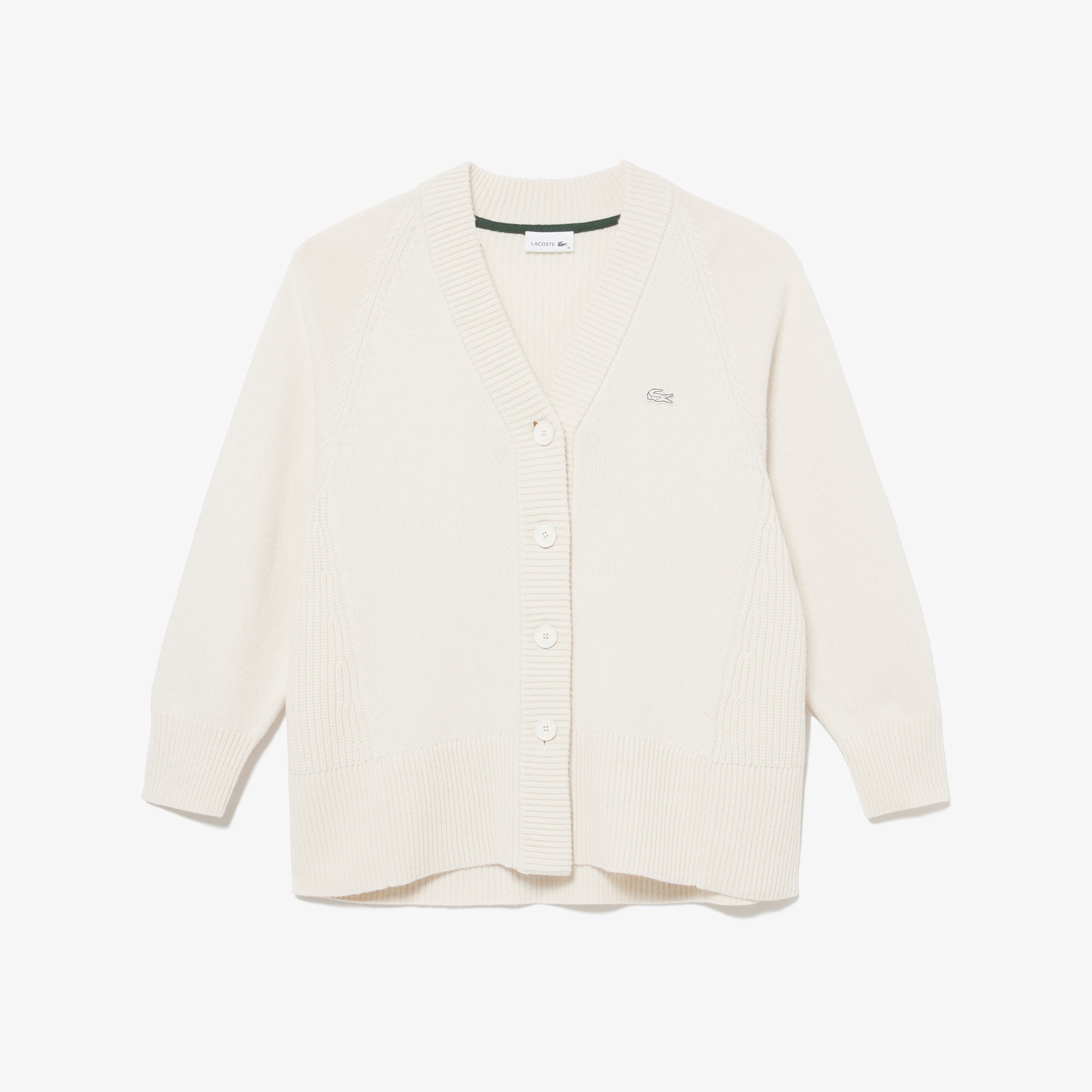 前後切り替えコンビネーションVネックニットカーディガン