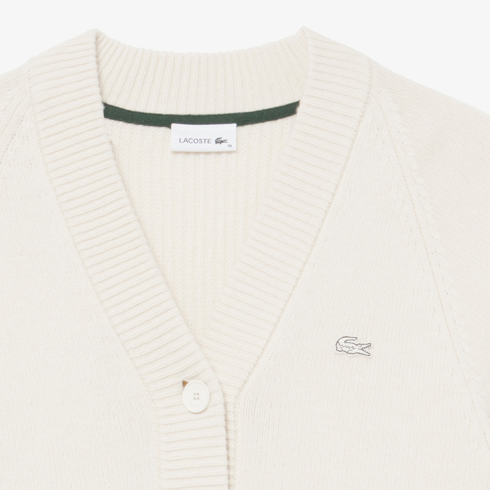 前後切り替えコンビネーションVネックニットカーディガン