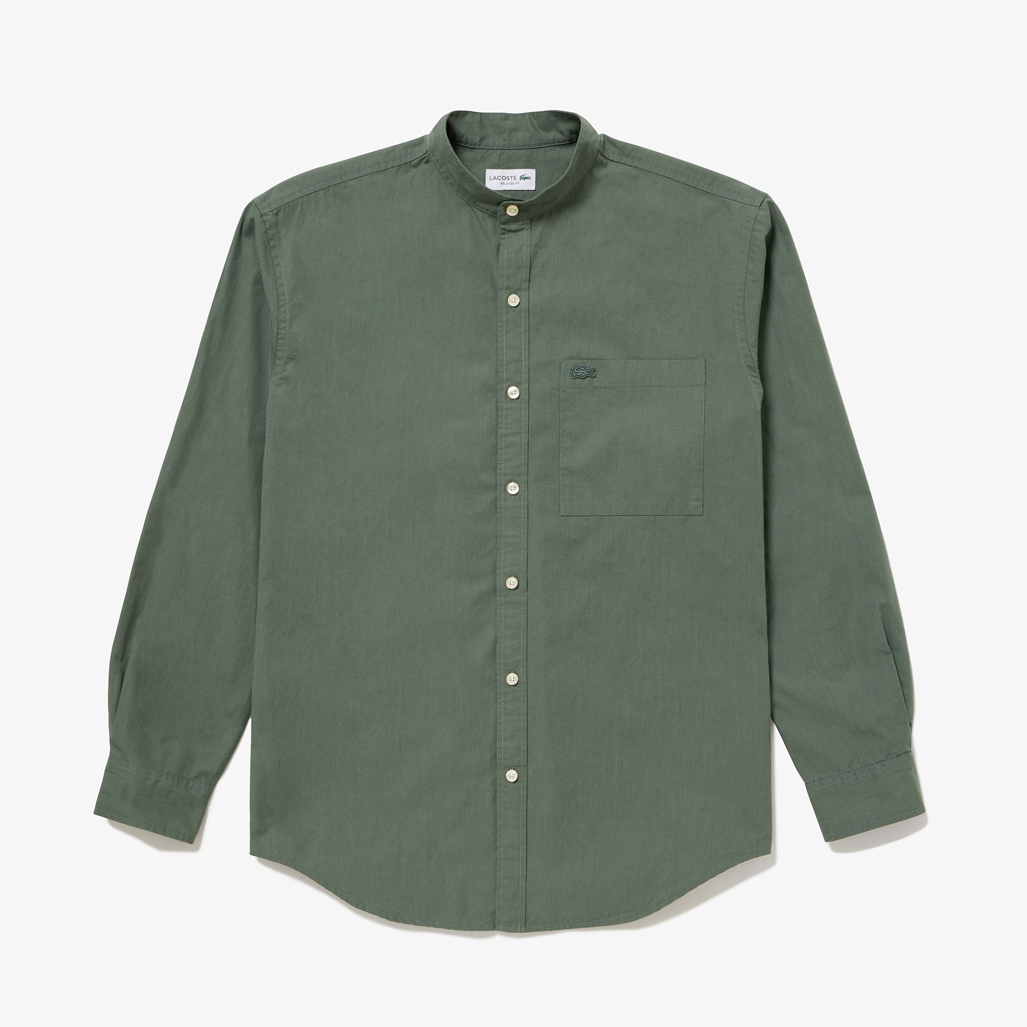 スタンドカラーシャツ