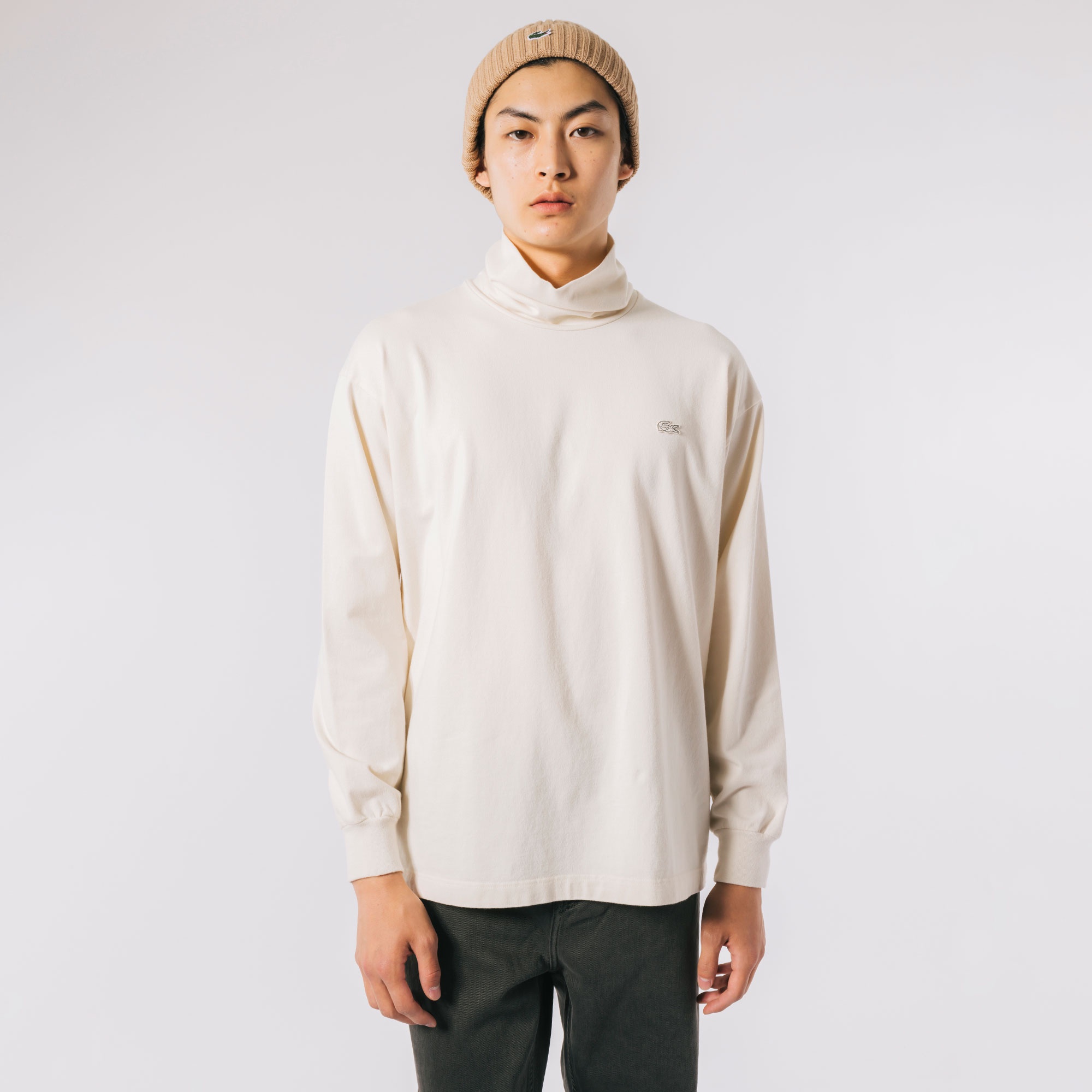 タートルネック長袖Tシャツ