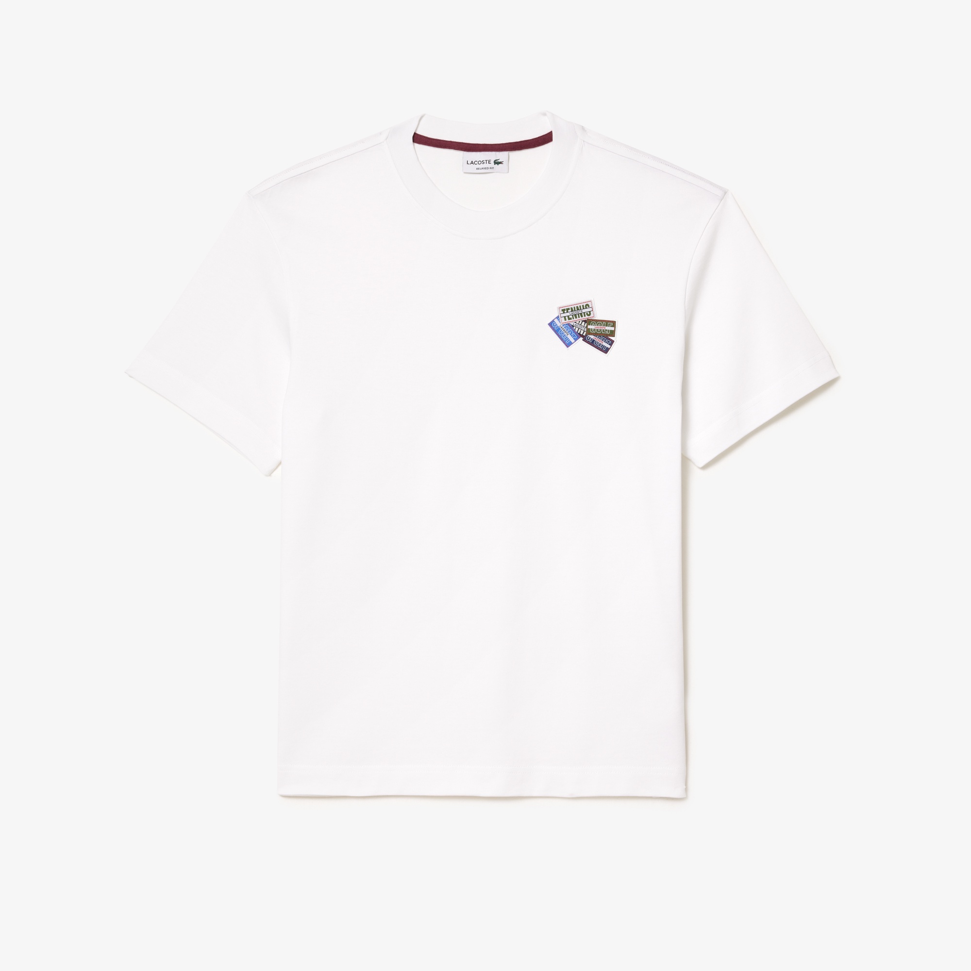 スポーツタグパッチクルーネックTシャツ