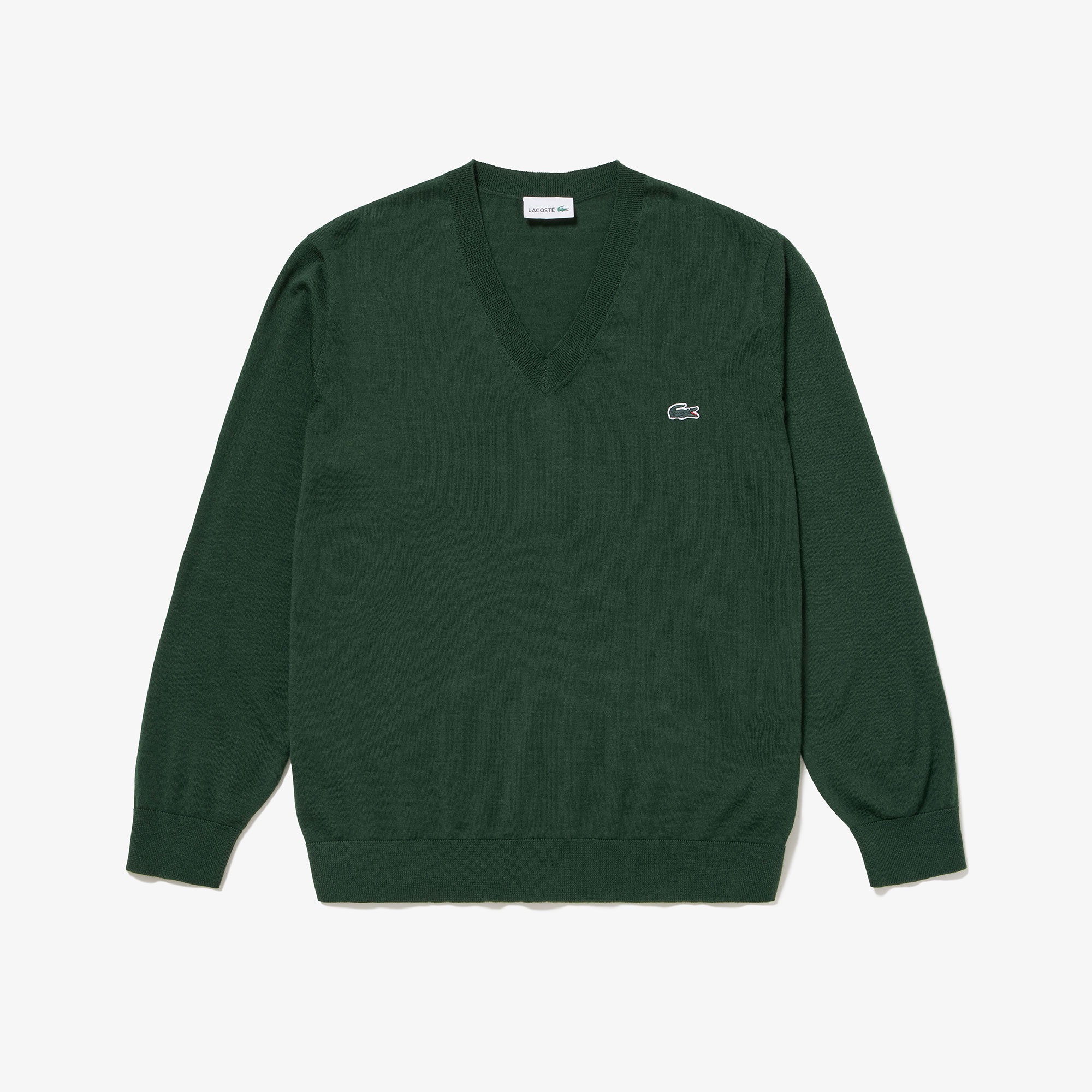 ウォッシャブルウールVネックニットセーター