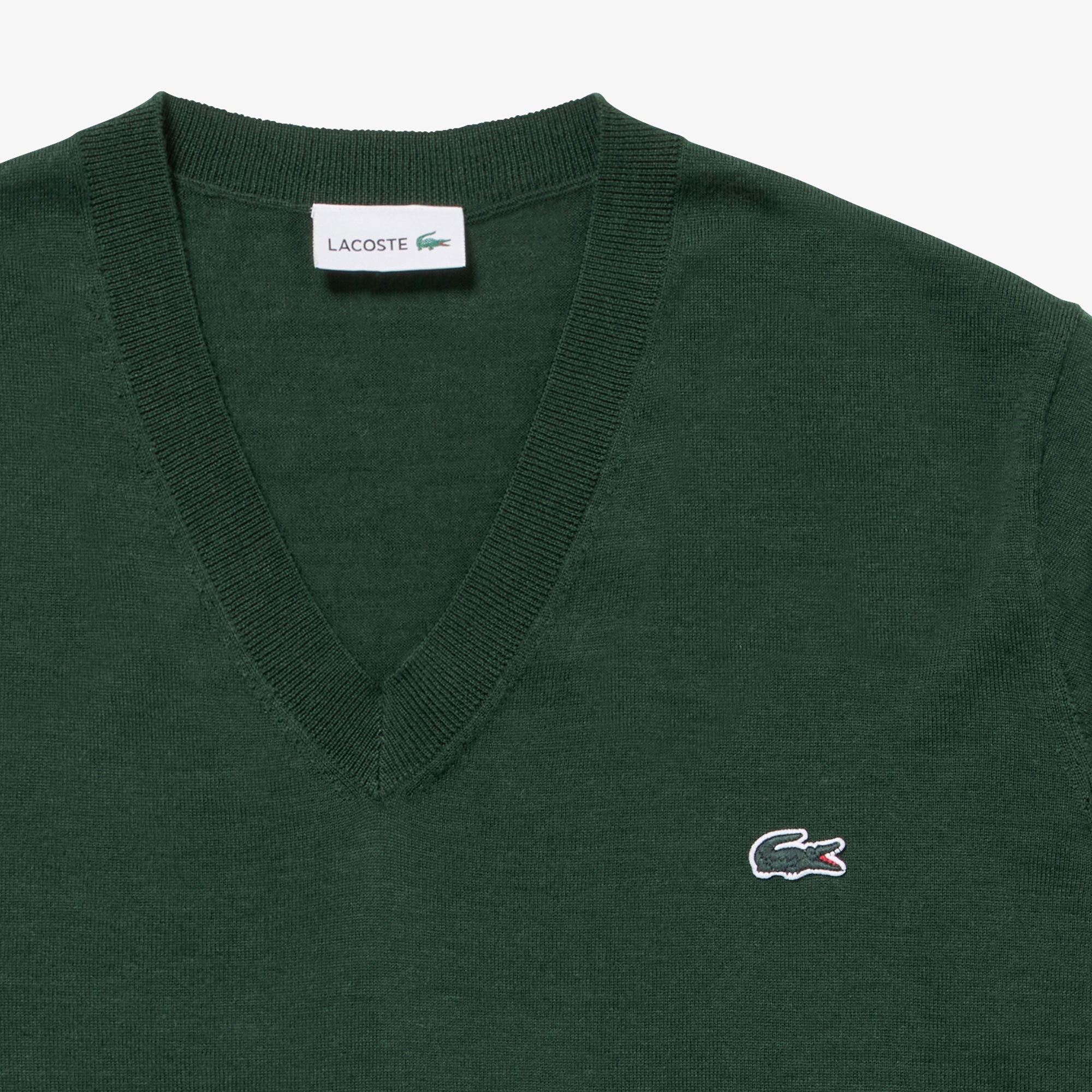 ウォッシャブルウールVネックニットセーター