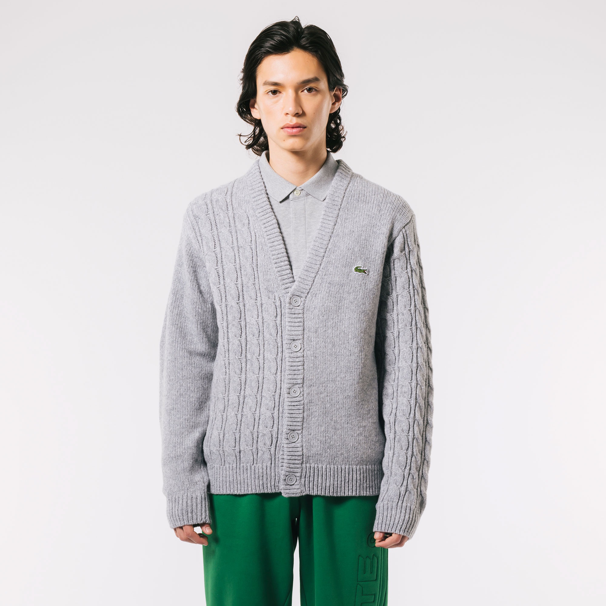 アシンメトリーVネックカーディガン