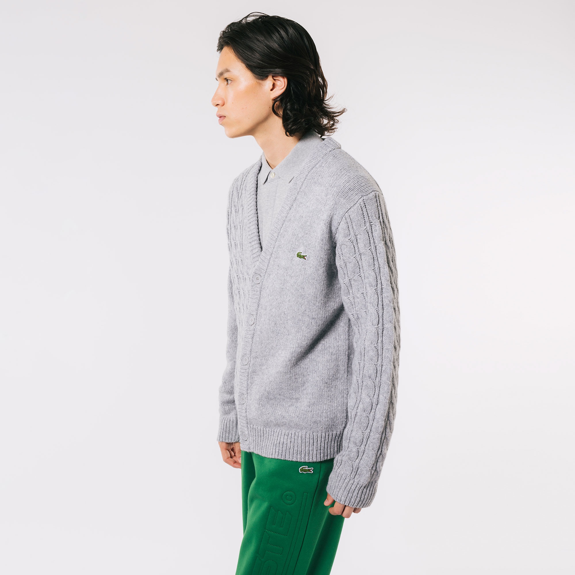 アシンメトリーVネックカーディガン