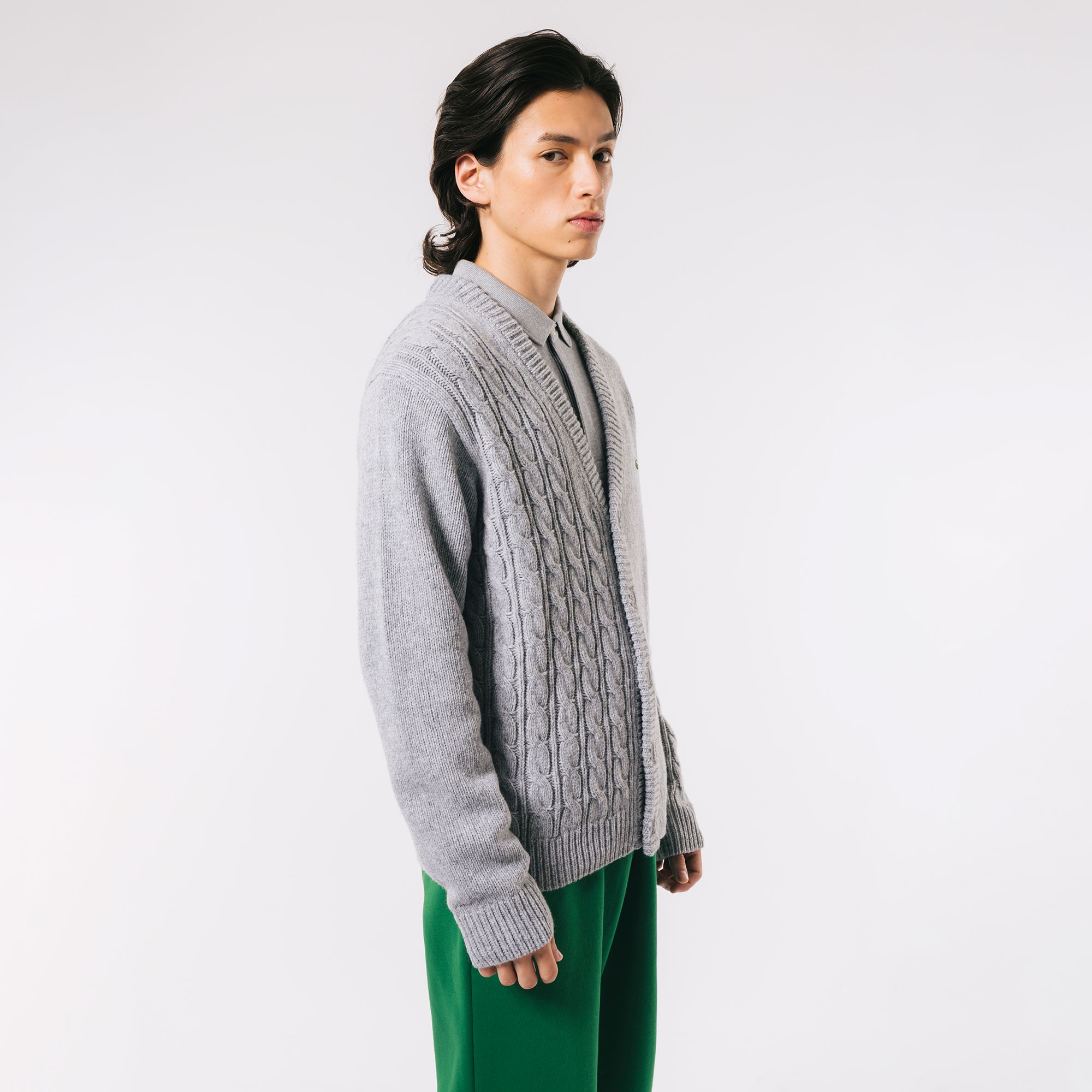 アシンメトリーVネックカーディガン