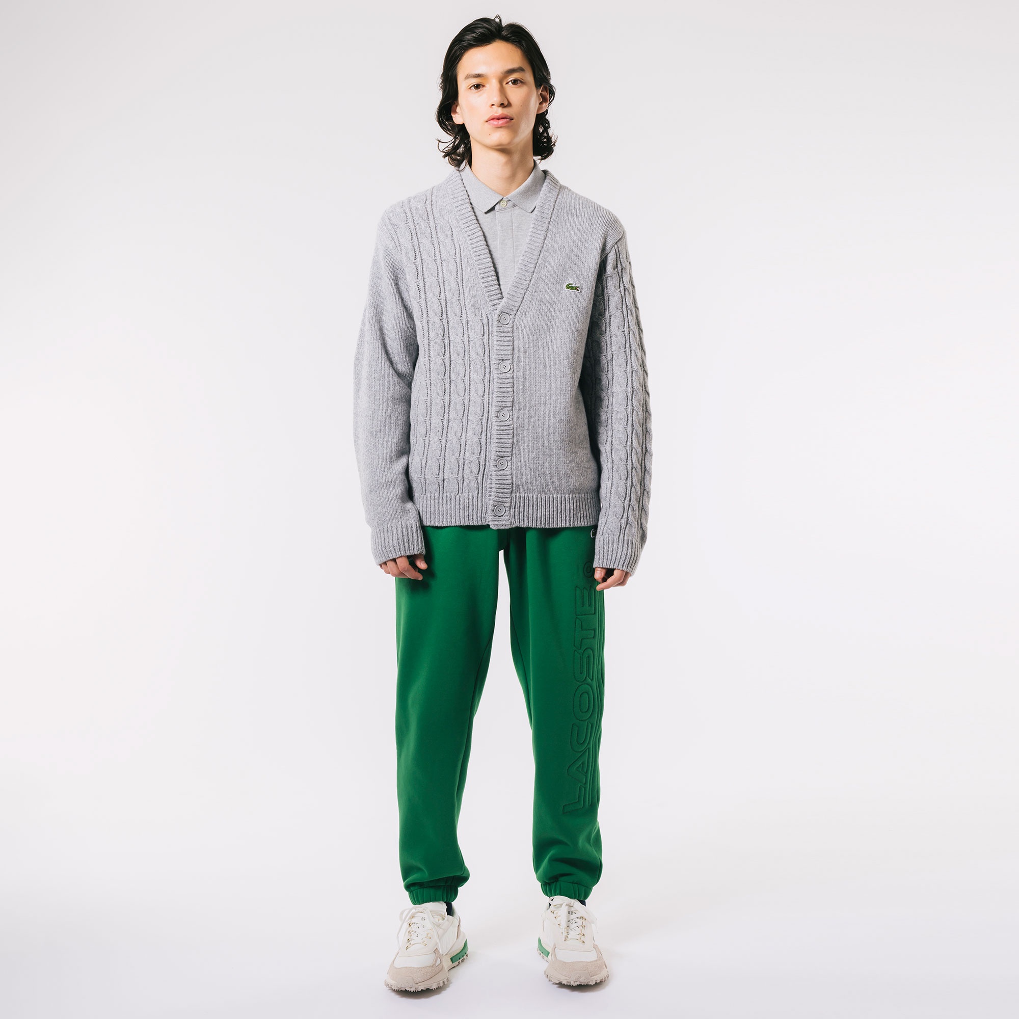 アシンメトリーVネックカーディガン