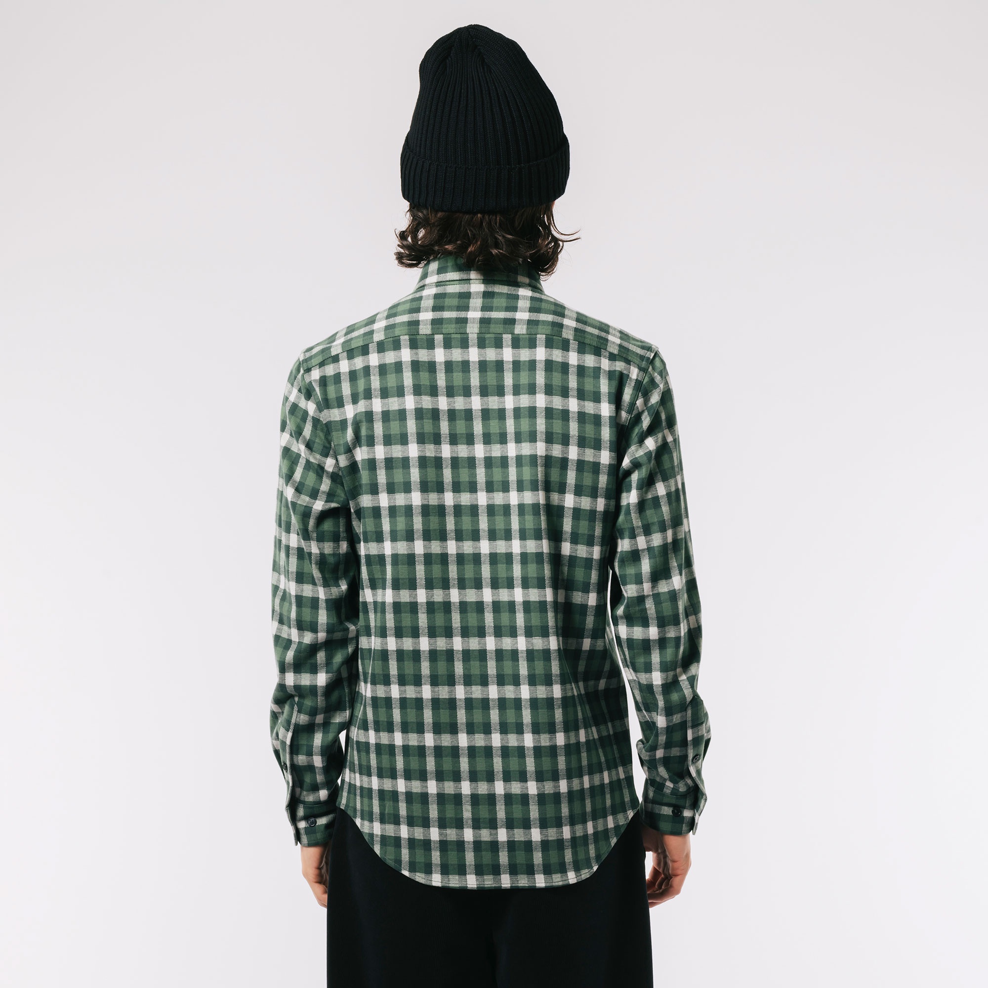 チェックジャージシャツ