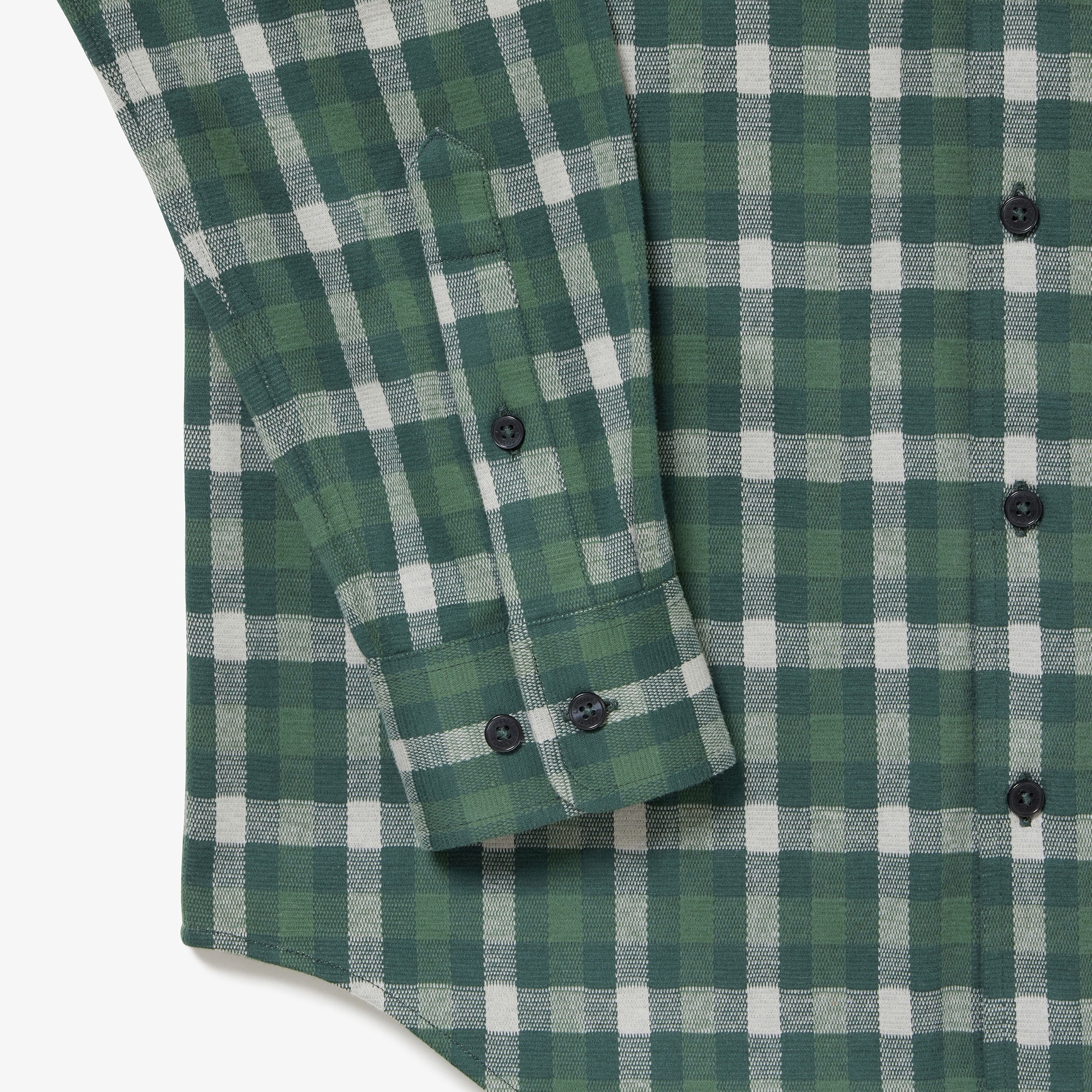 チェックジャージシャツ