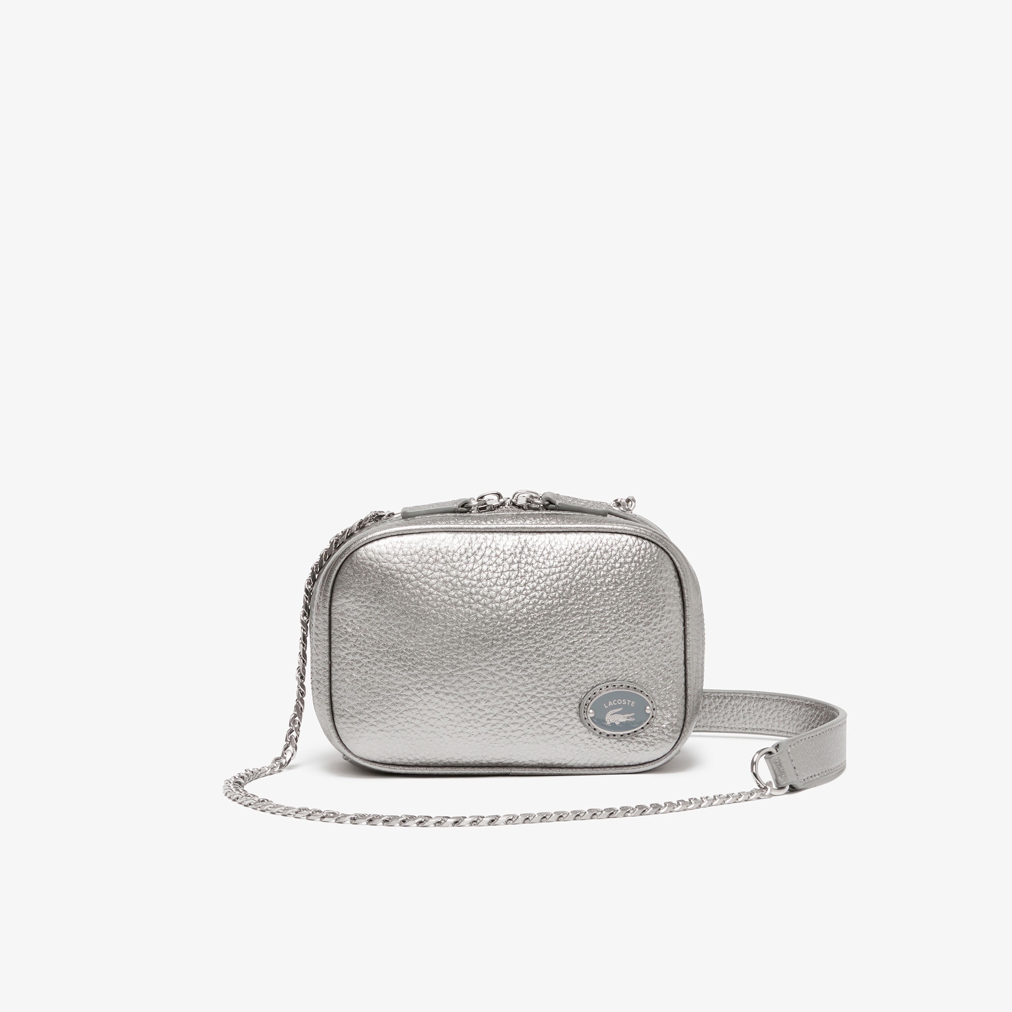 オリジンクロコ トップグレインレザースクエアショルダーバッグ