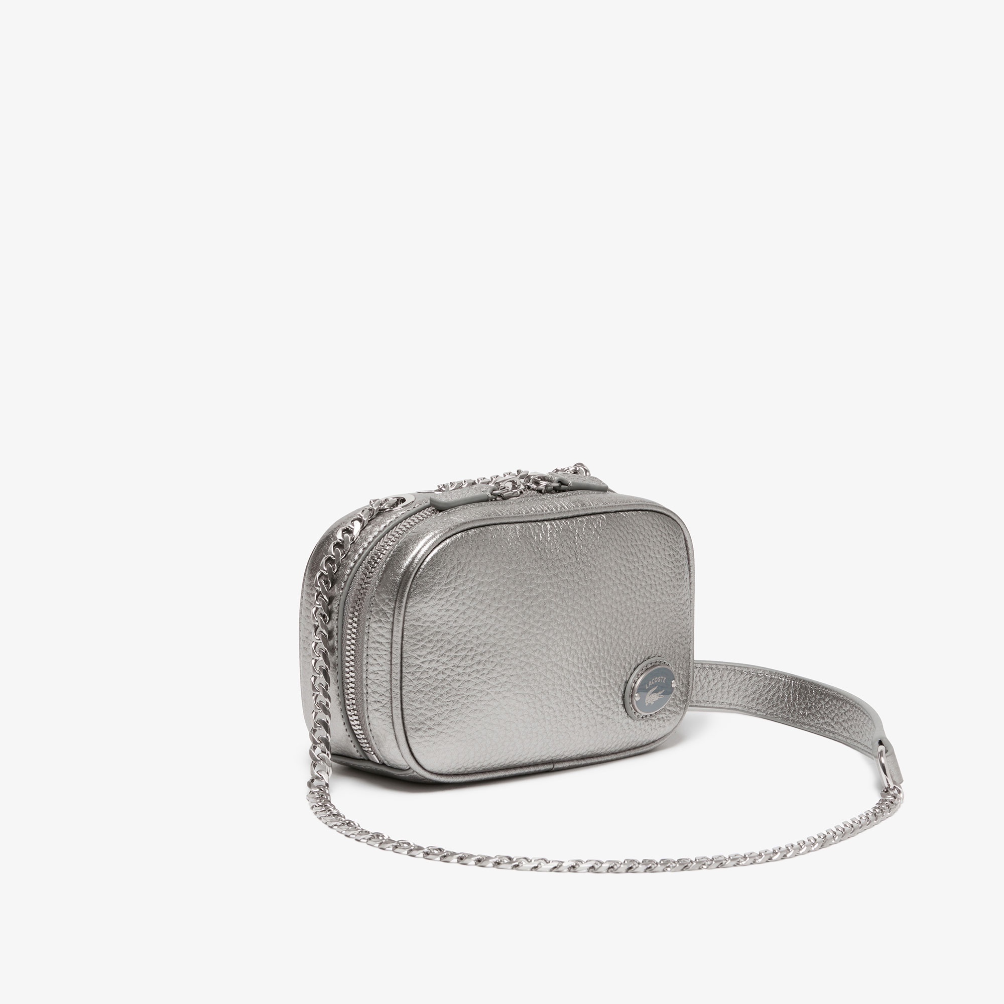 オリジンクロコ トップグレインレザースクエアショルダーバッグ