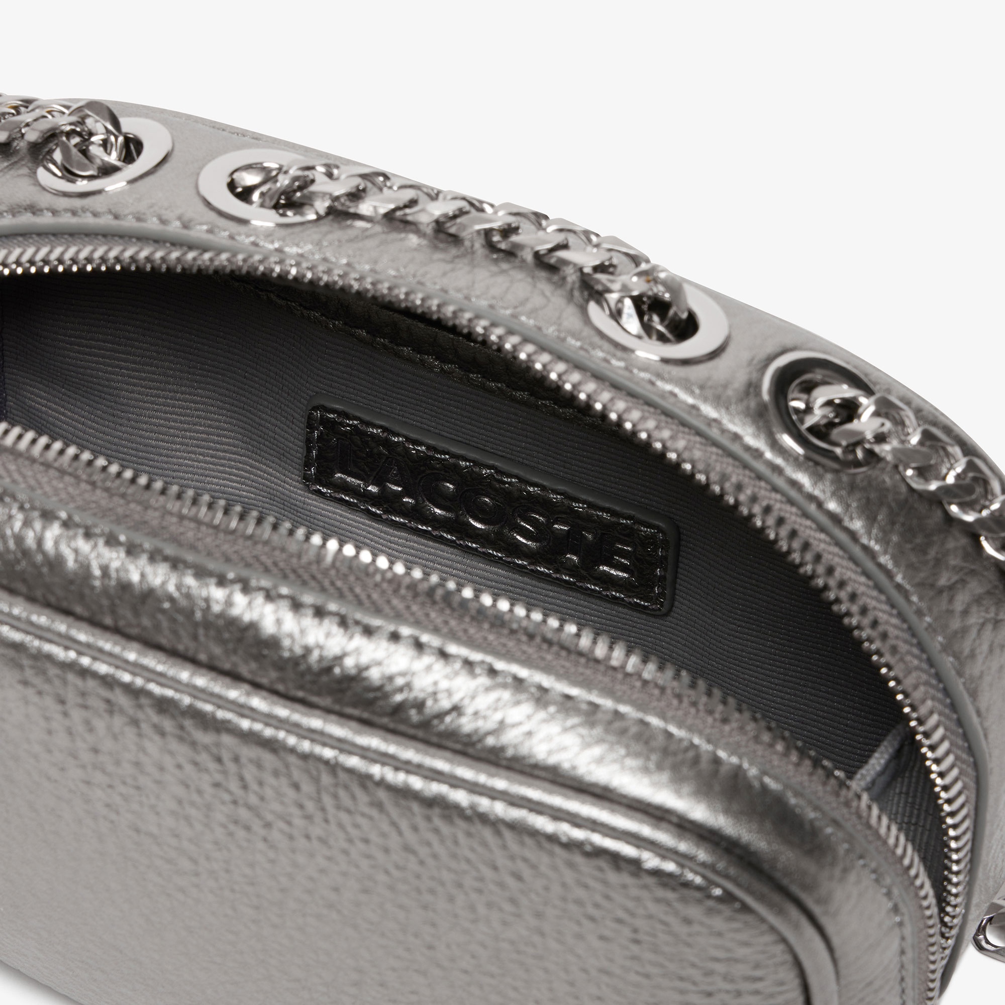 オリジンクロコ トップグレインレザースクエアショルダーバッグ