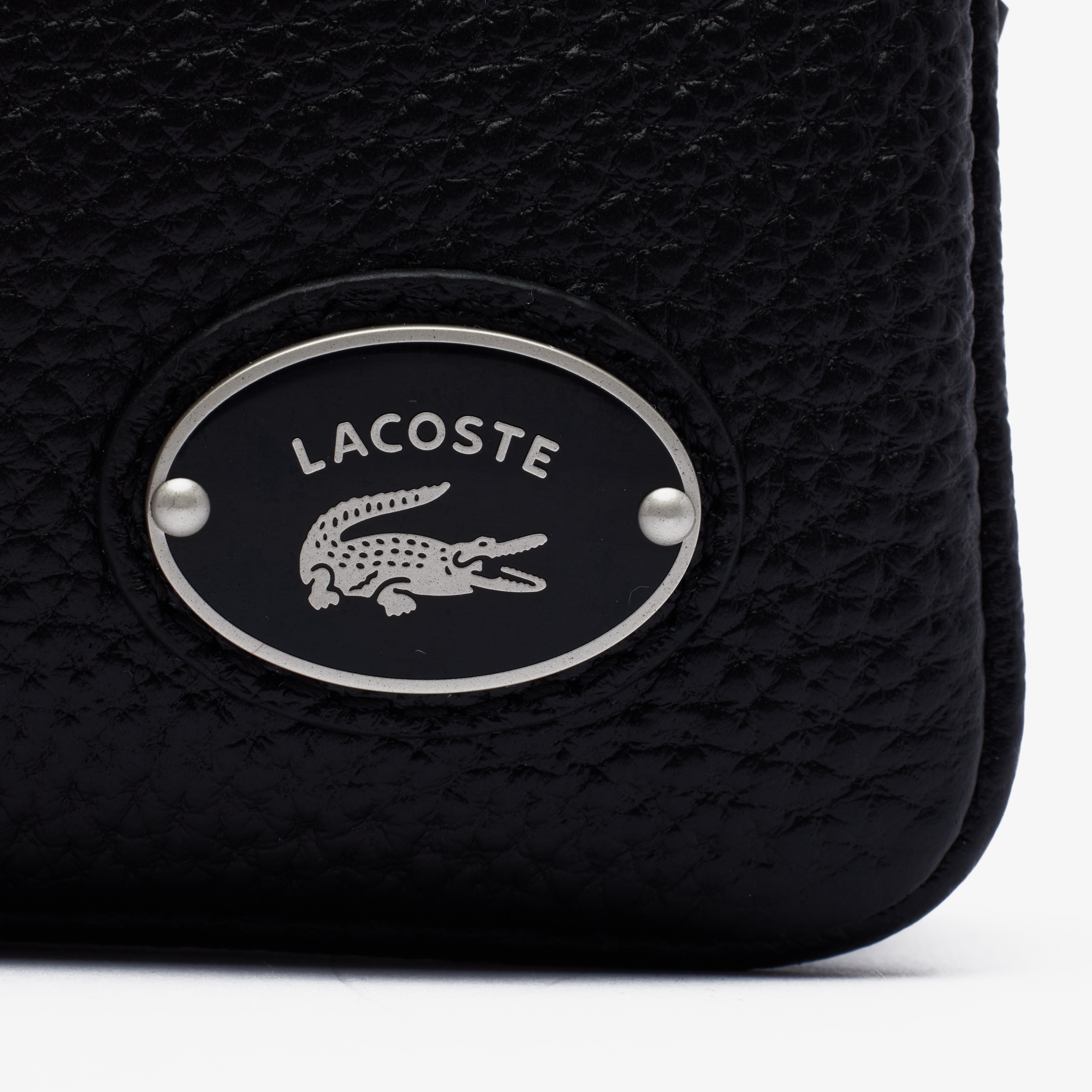 LACOSTE ウィズアクロック ミニポーチ BLACK LACOSTE ウィズアクロック ミニポーチ BLACK