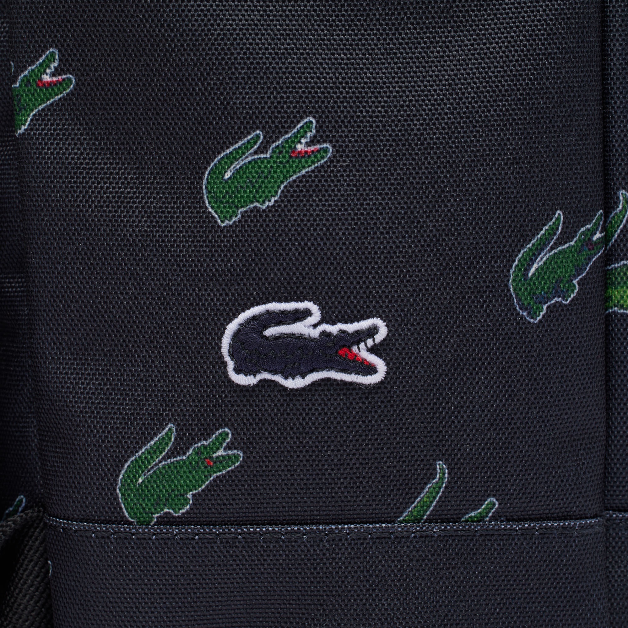 美品✨ラコステ　ボストンバッグ　ワニ　ロゴ　PVC グリーン 美品 激レア ラコステ LACOSTE PVC レザー素材・ ビッグ ワニ