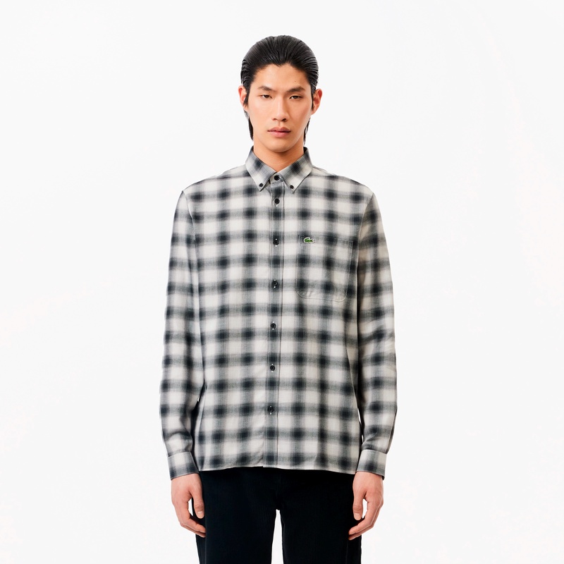 ウールブレンドフランネルチェックシャツ CH6347 - ラコステ（LACOSTE 