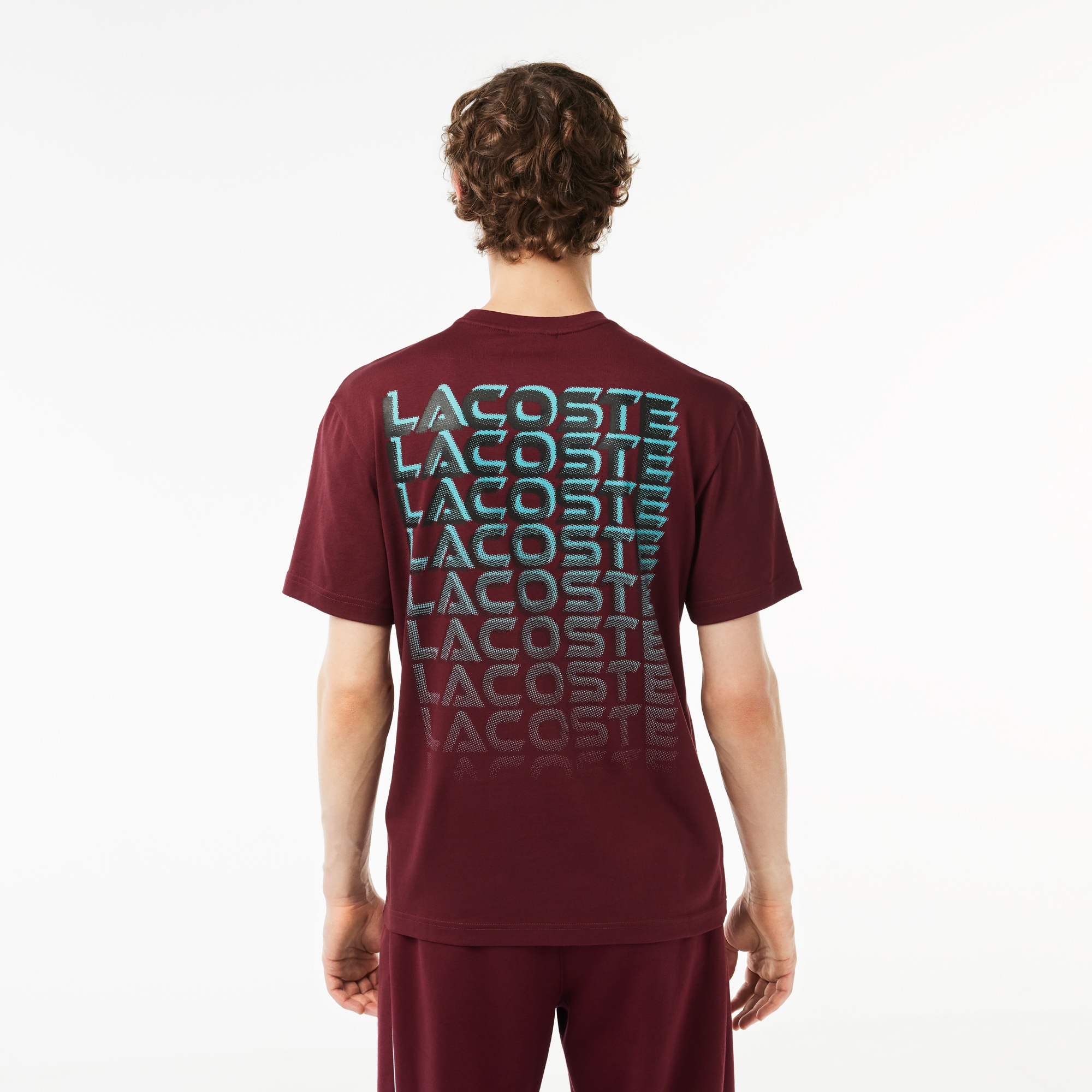 グラデーションネームロゴバックプリントTシャツ TH6411