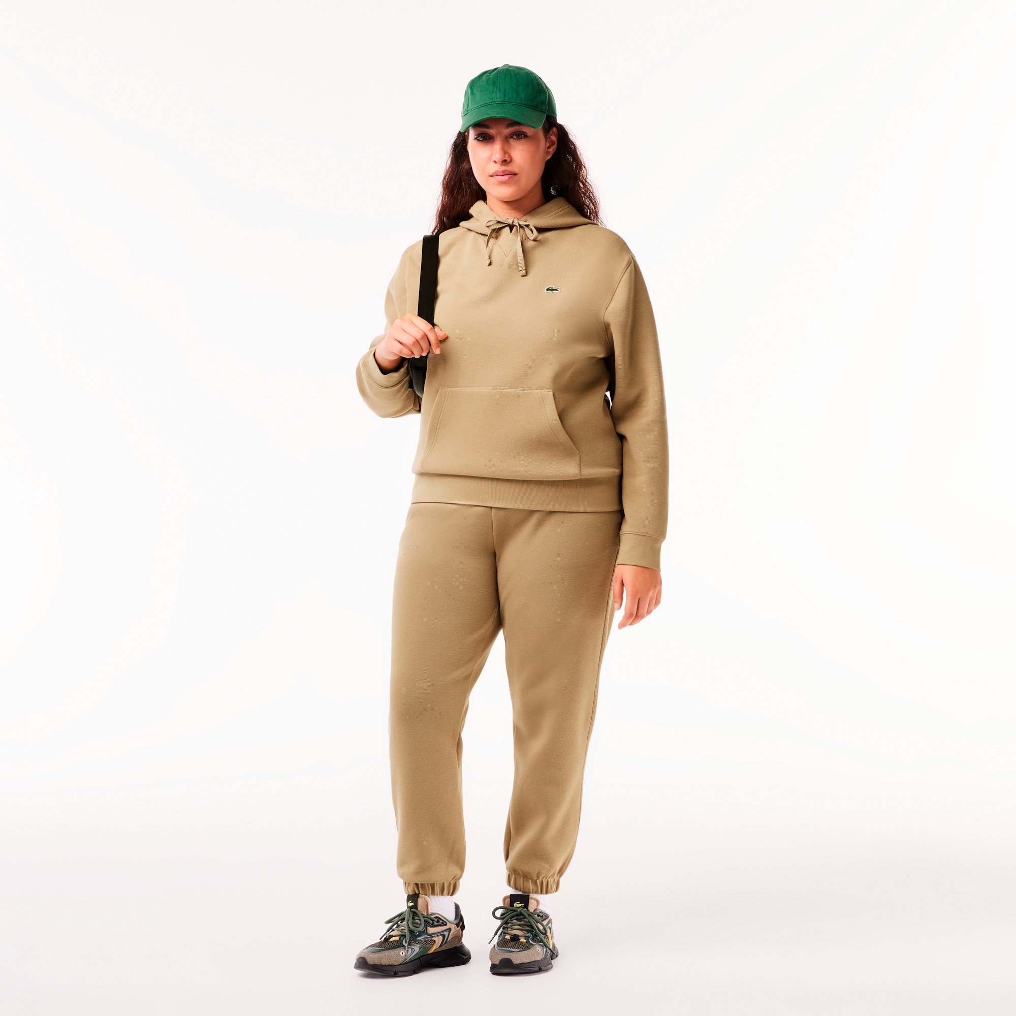 プレーン鹿の子地トラックパンツ