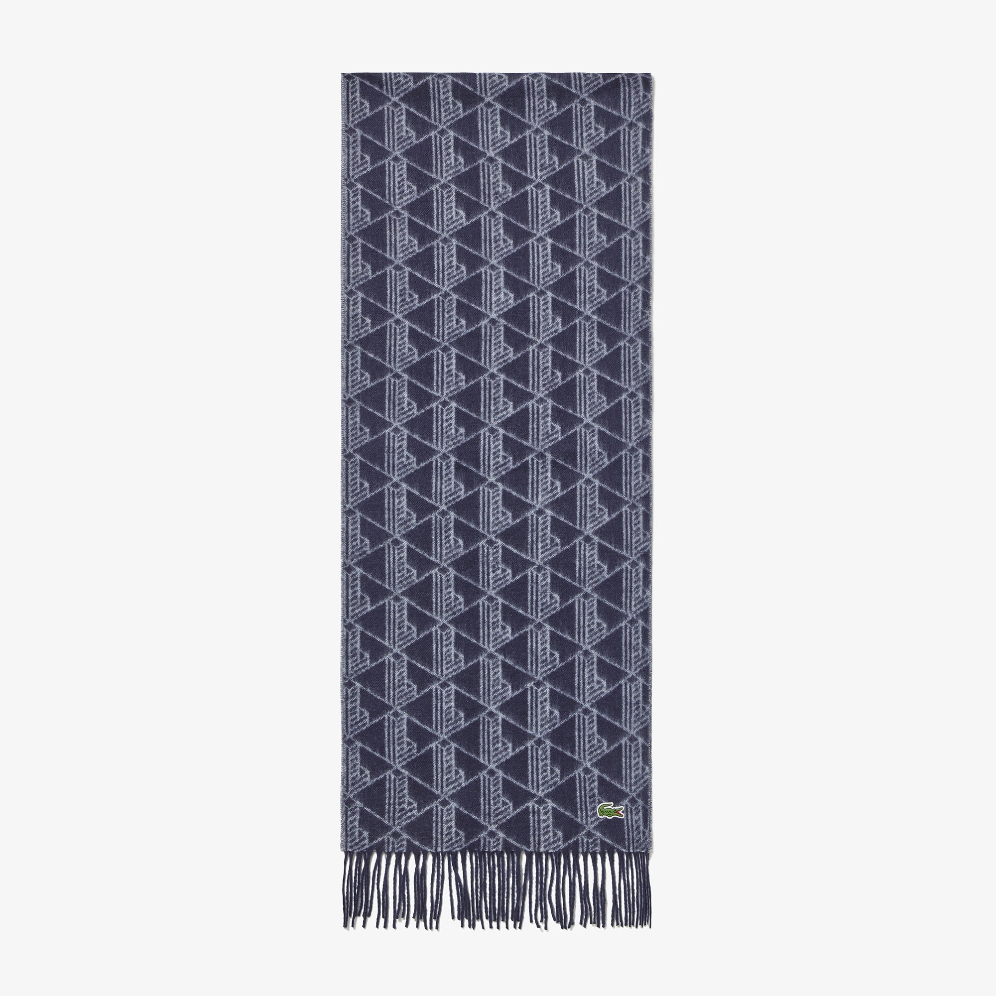 LACOSTE　サスティナブルジャカードマフラー　グリーン - QIJ Amazon | [ラコステ] [公式] サスティナブルジャカードマフラー