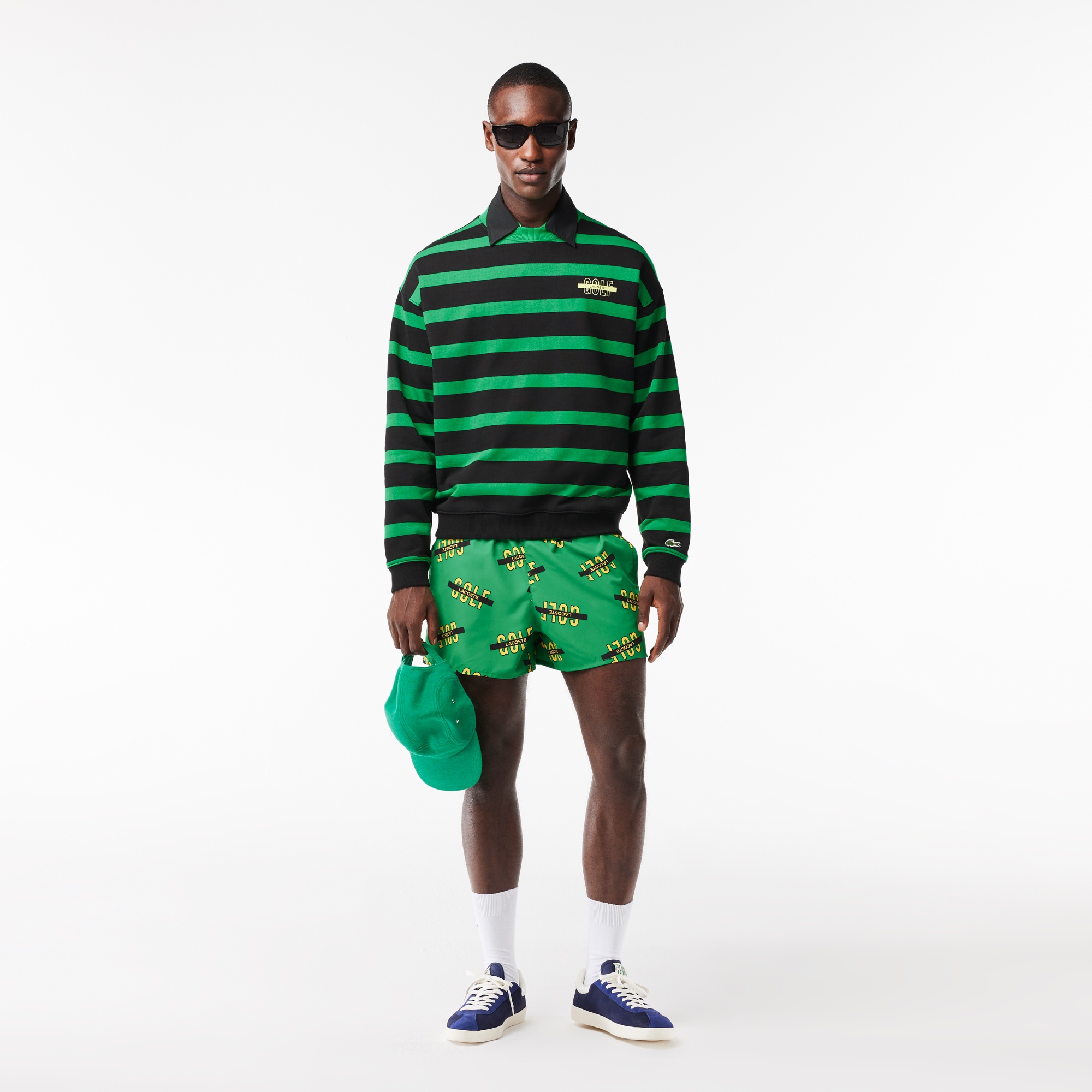 ビッグピッチボーダークルーネックスウェット