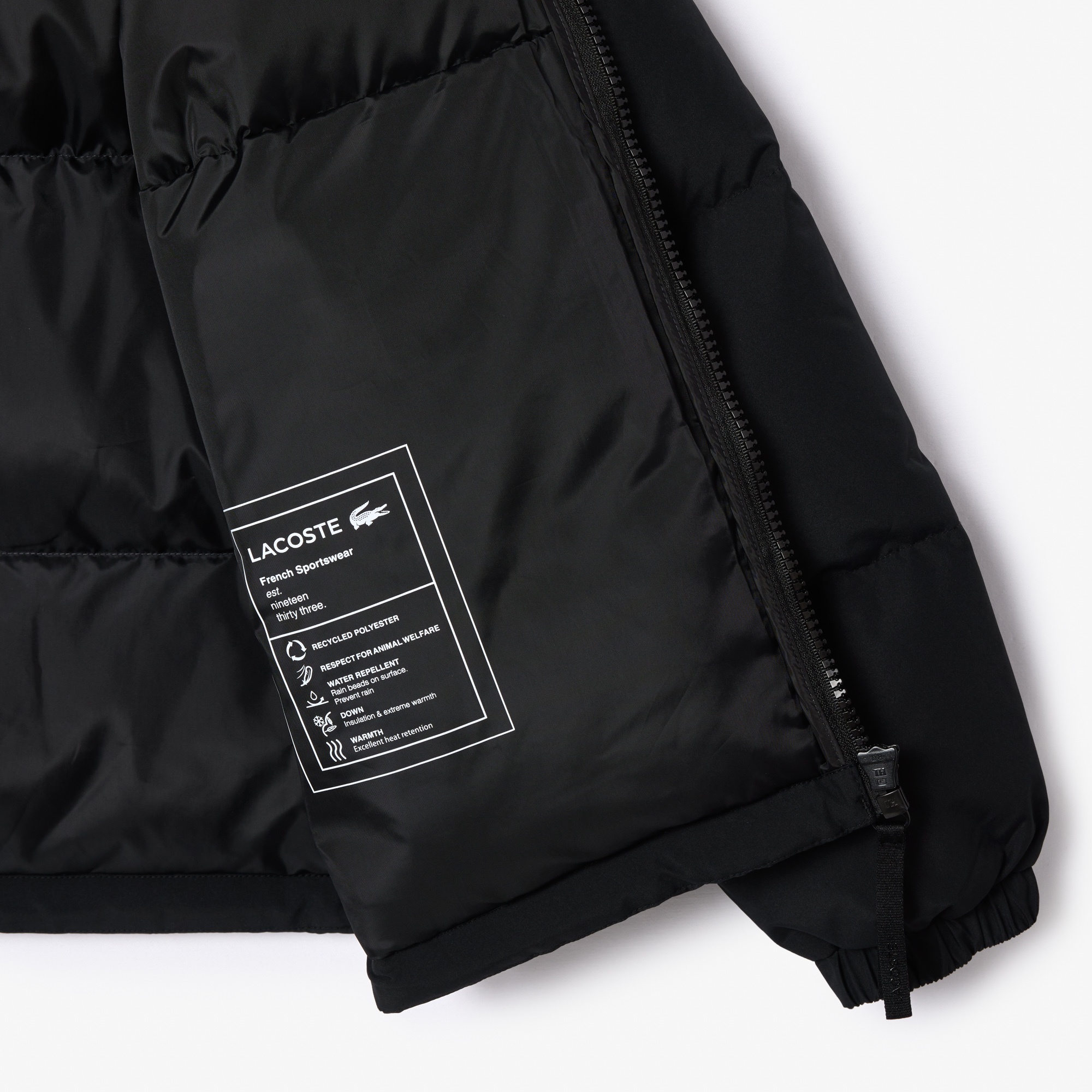 クロコバックステッチダウンジャケット