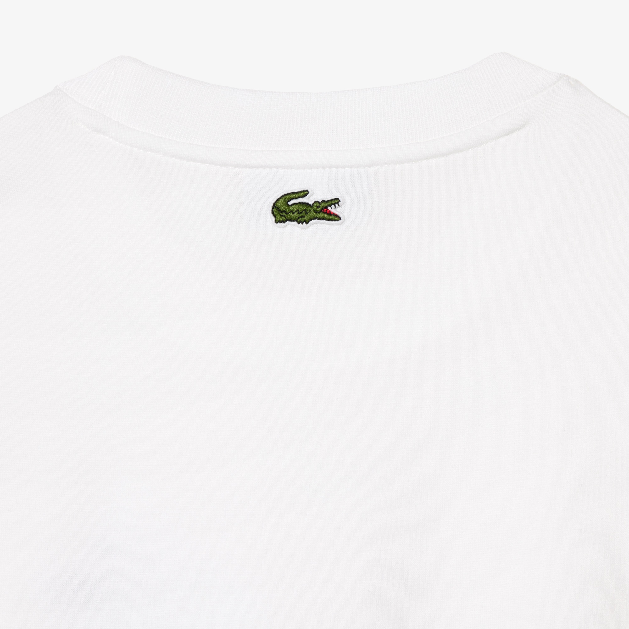 タイムラインクロックプリントクルーネックTシャツ