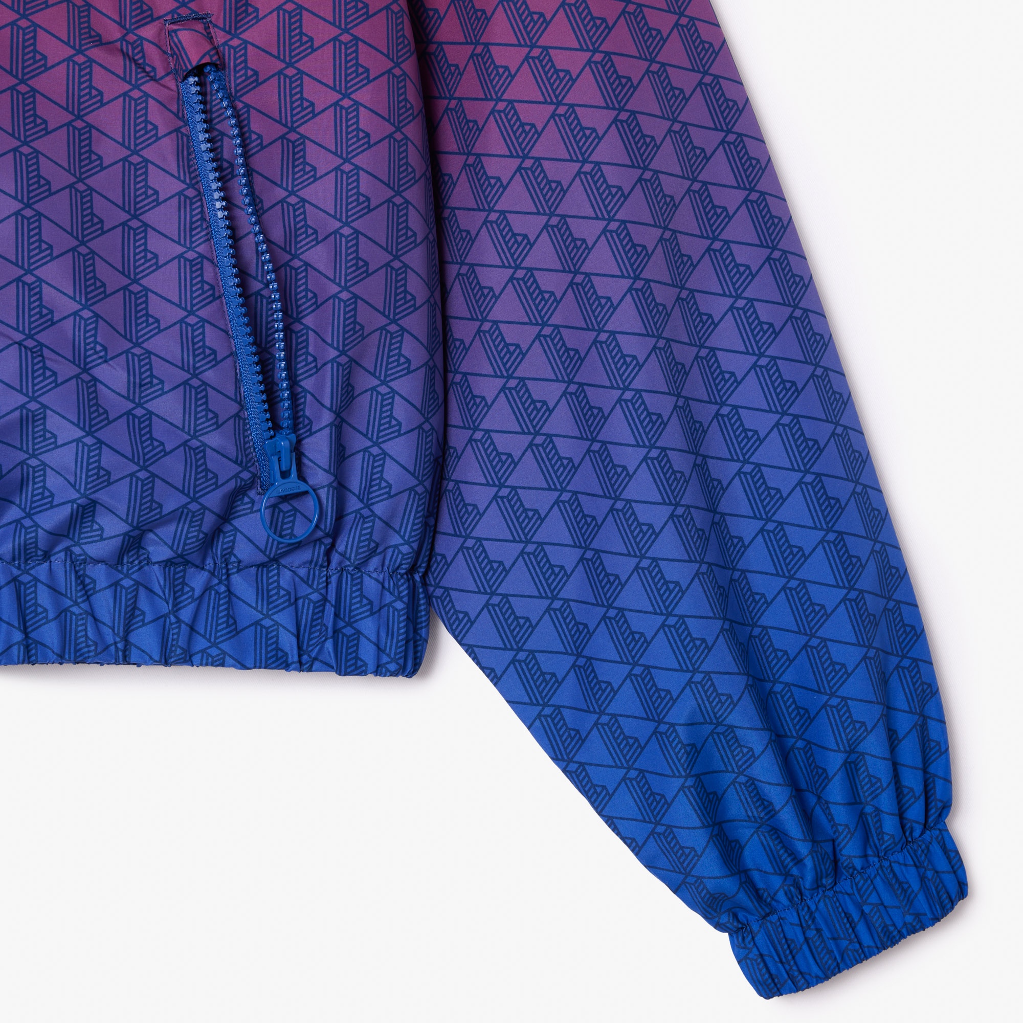 グラデーションモノグラムスタンドカラージャケット